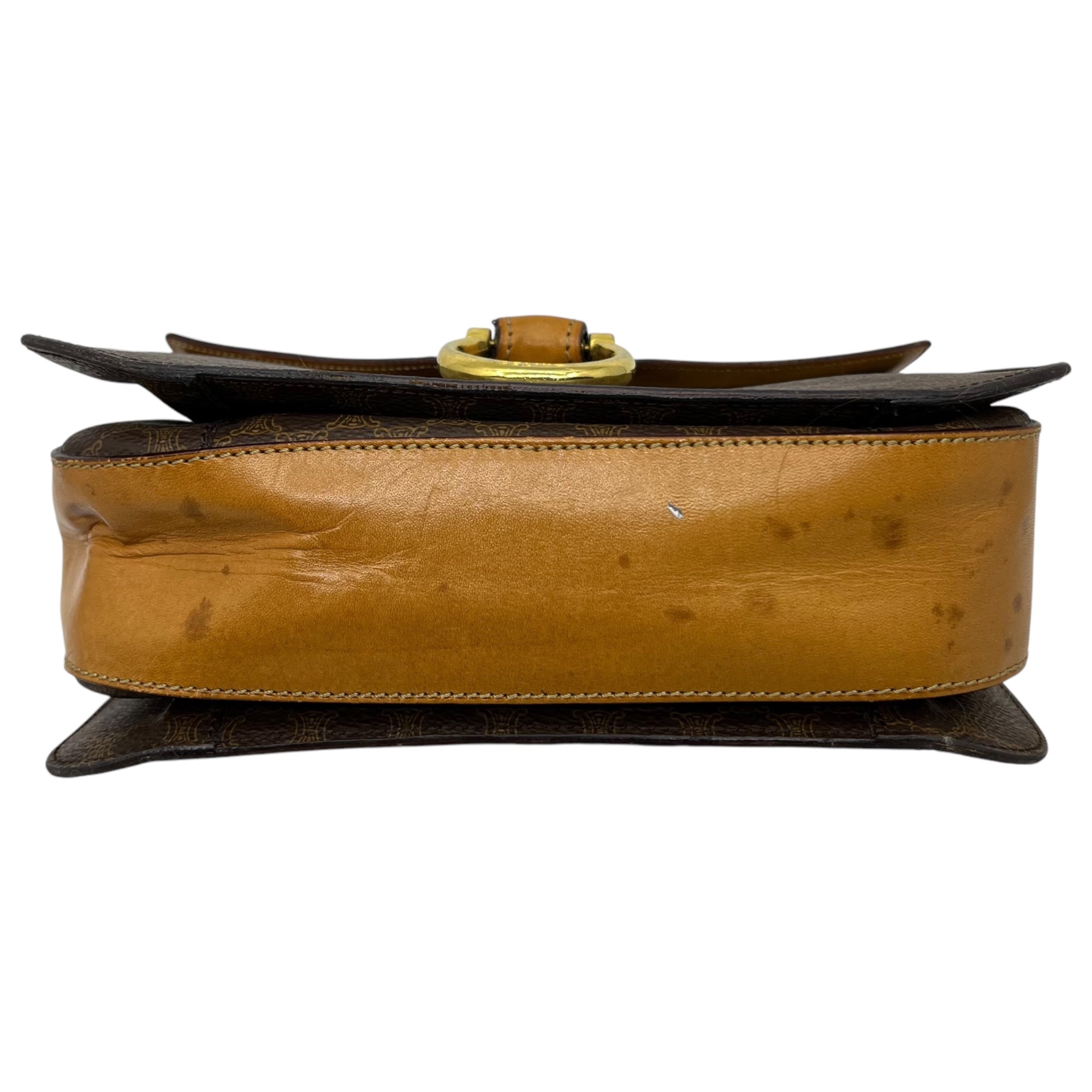 CELINE(セリーヌ) Macadam pattern shoulder bag マカダム柄 ショルダー バッグ F/01 ブラウン ヴィンテージ OLD