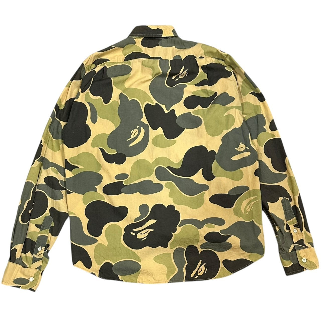 A BATHING APE(アベイシングエイプ) 90~00's 1st Camo Long Sleeve Shirt ファースト カモ 長袖 シャツ M カーキ