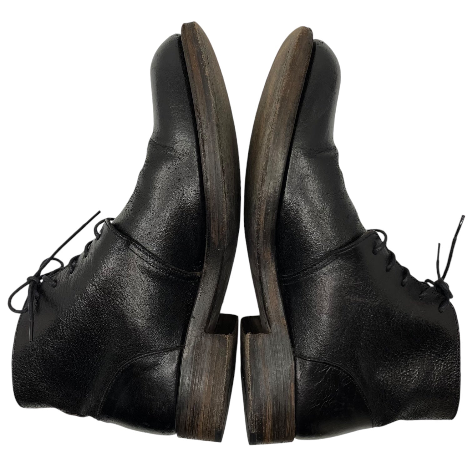 N4(エヌフォー) 5 hole lace up boots 5ホール レースアップ ブーツ 1 ブラック