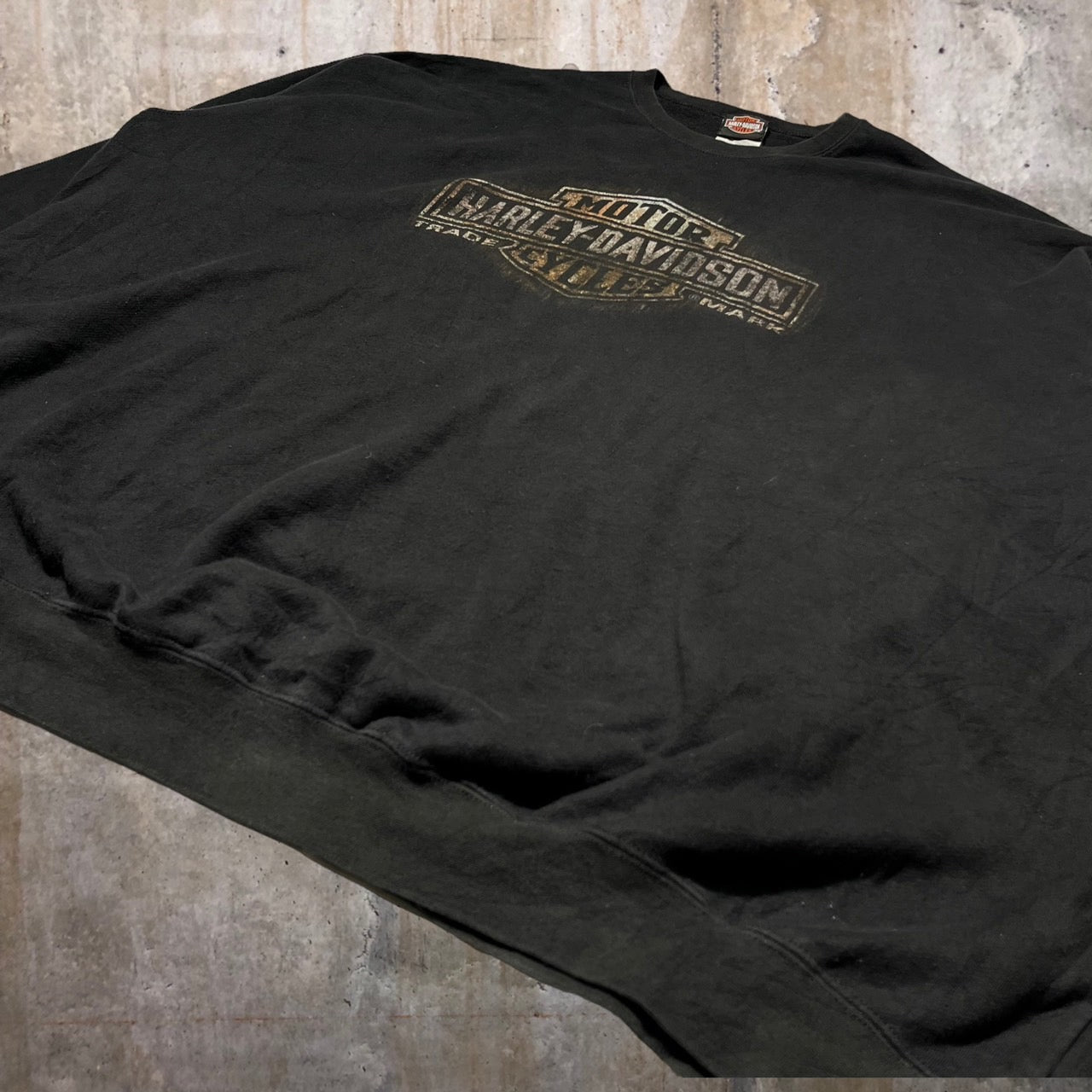 HARLEY DAVIDSON(ハーレーダビッドソン) ロゴプリントスウェット 4XL ブラック