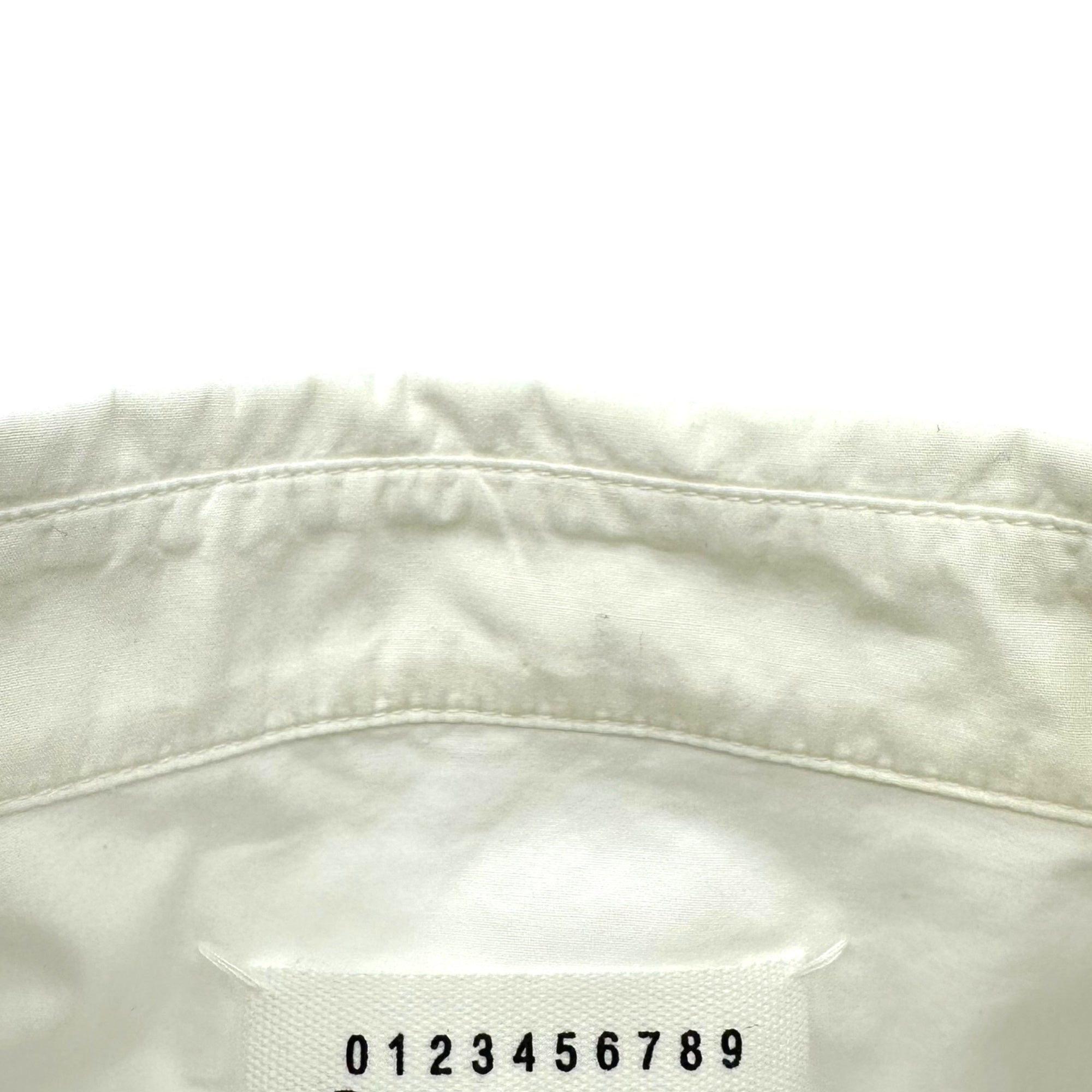 MAISON MARGIELA(メゾンマルジェラ) 17AW Cotton Poplin L/S Shirt コットン ポプリン 長袖 シャツ S30DL0377 41(L程度) ホワイト