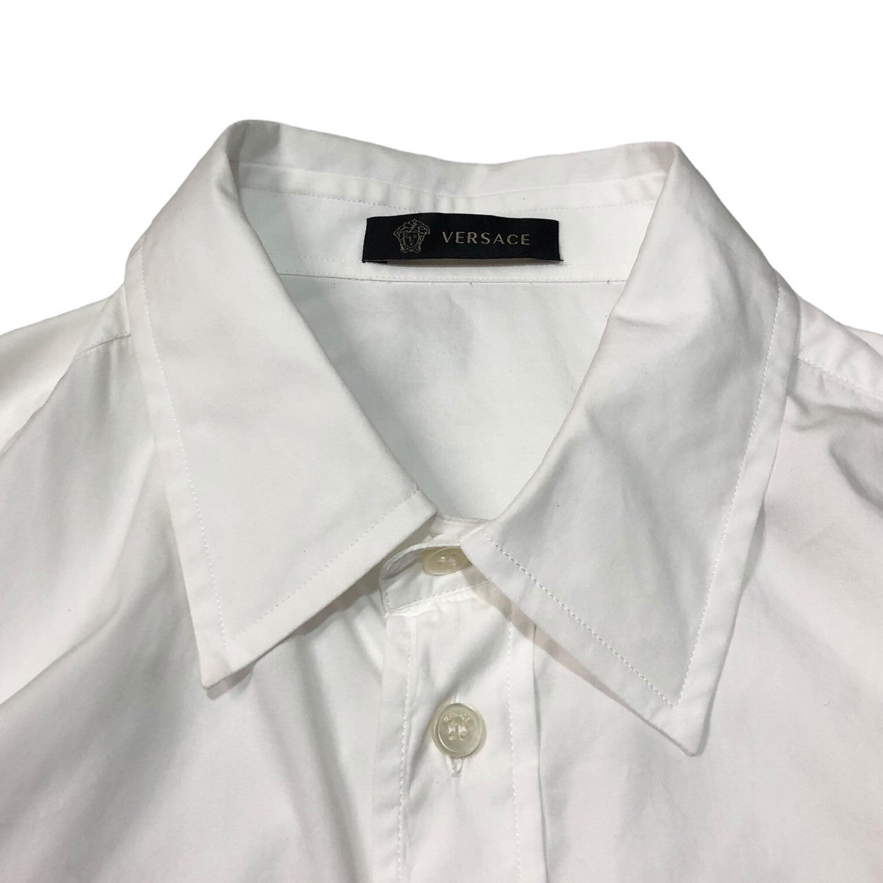 VERSACE(ヴェルサーチ) 19SS DRESS SHIRT 長袖 ドレス シャツ 045C53BAE66081 SIZE 39(M程度) ホワイト