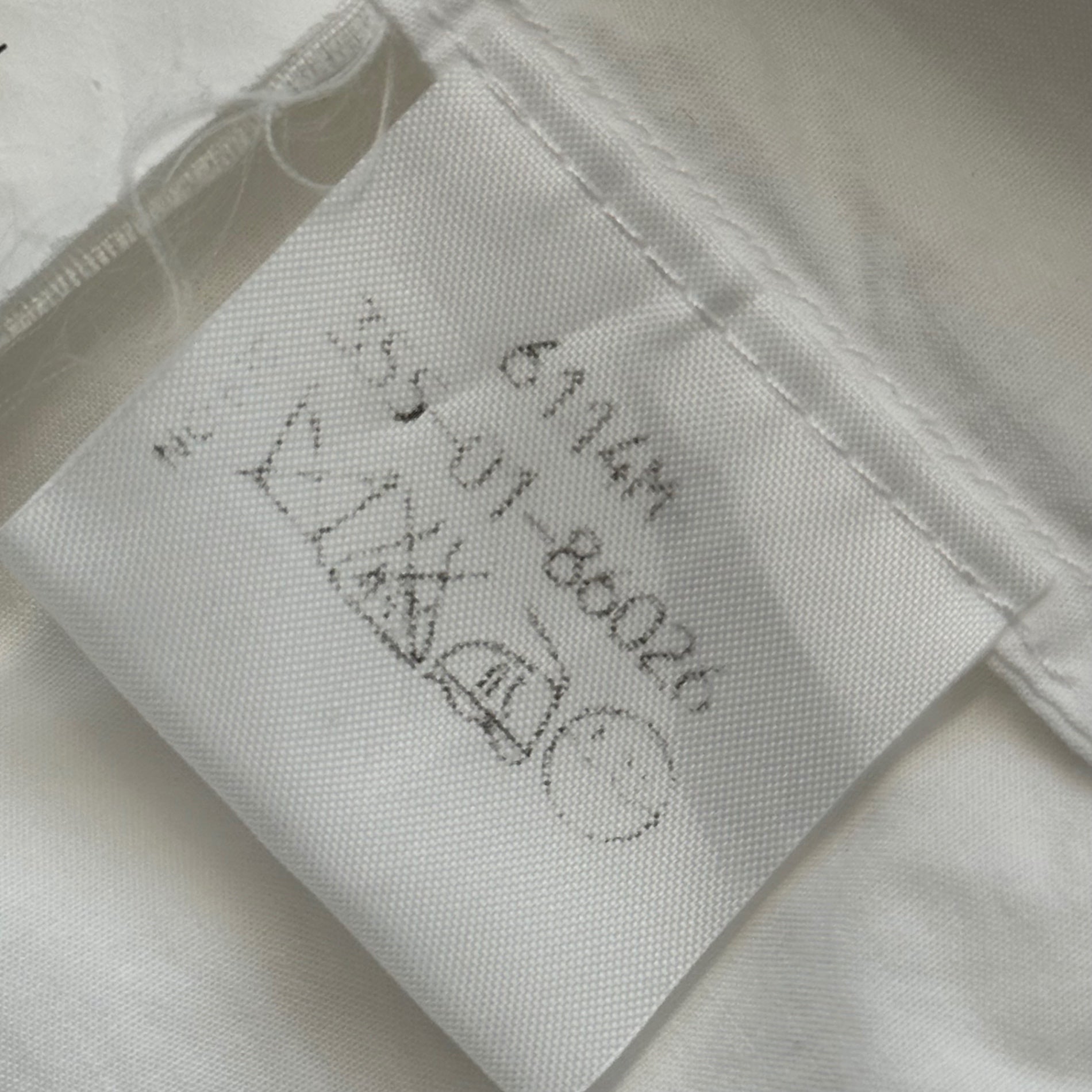 Vivienne Westwood MAN(ヴィヴィアンウエストウッドマン) 03SS Ribbon Button-Down S/S Shirt リボン ボタンダウン 半袖 シャツ 25 C140 1(S程度) ホワイト オリゾンティタグ