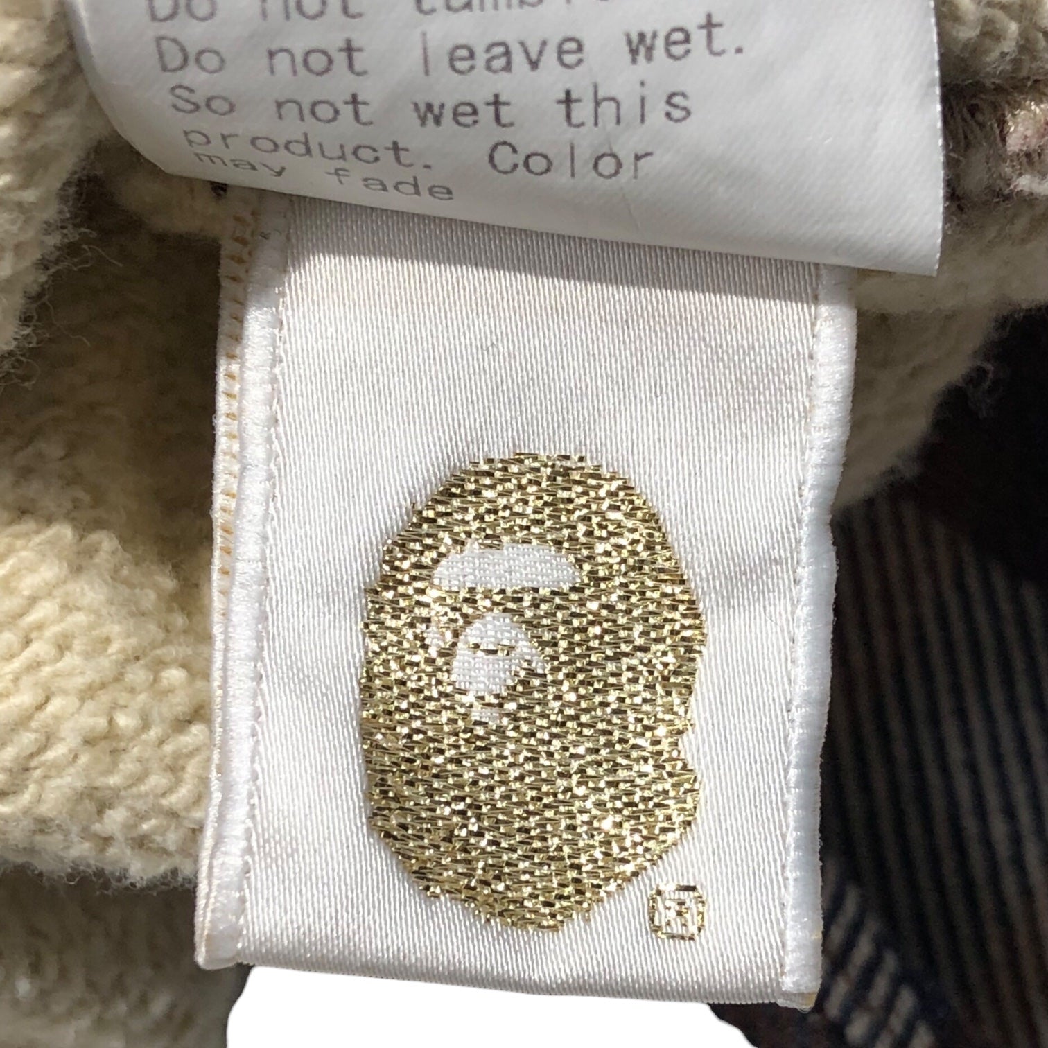 A BATHING APE(アベイシングエイプ) 00's CHECK ZIP UP PARKA チェック ジップアップパーカー L アイボリー×レッド