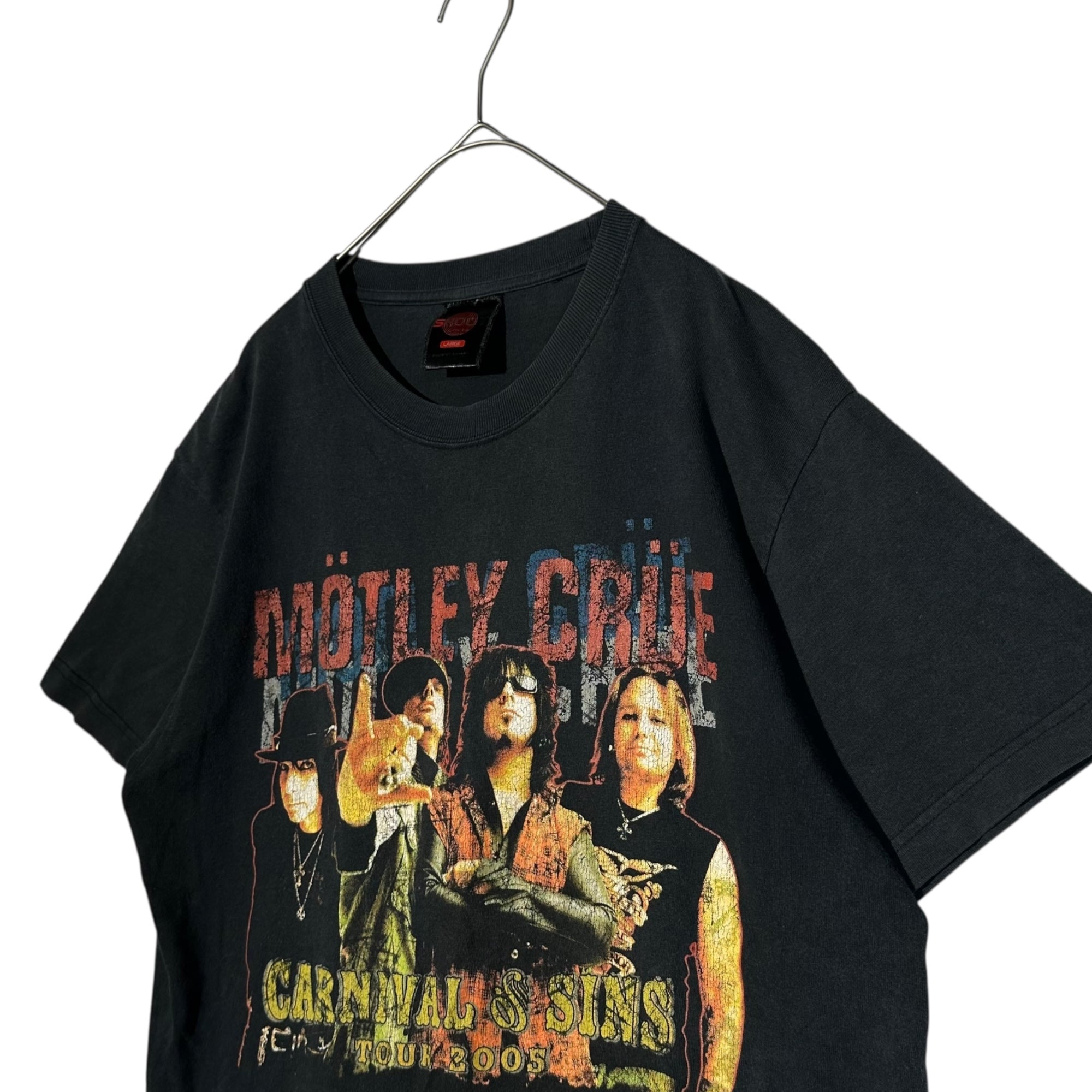 VINTAGE(ヴィンテージ) 00's MOTLEY CRUE BAND T-SHIRT モトリークルー バンド Tシャツ L ブラック 2005年ツアー
