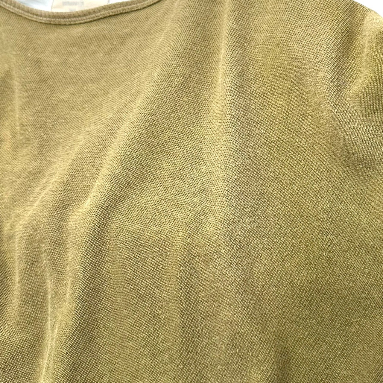Y's(ワイズ) 70~80's Initial Tag Short Length Wide Silhouette Deer Pullover Cut and Sewn 初期タグ ショート丈 ワイド シルエット 鹿の子 プルオーバー カットソー FREE ブラウン 稀少 女性物 男性着用可能