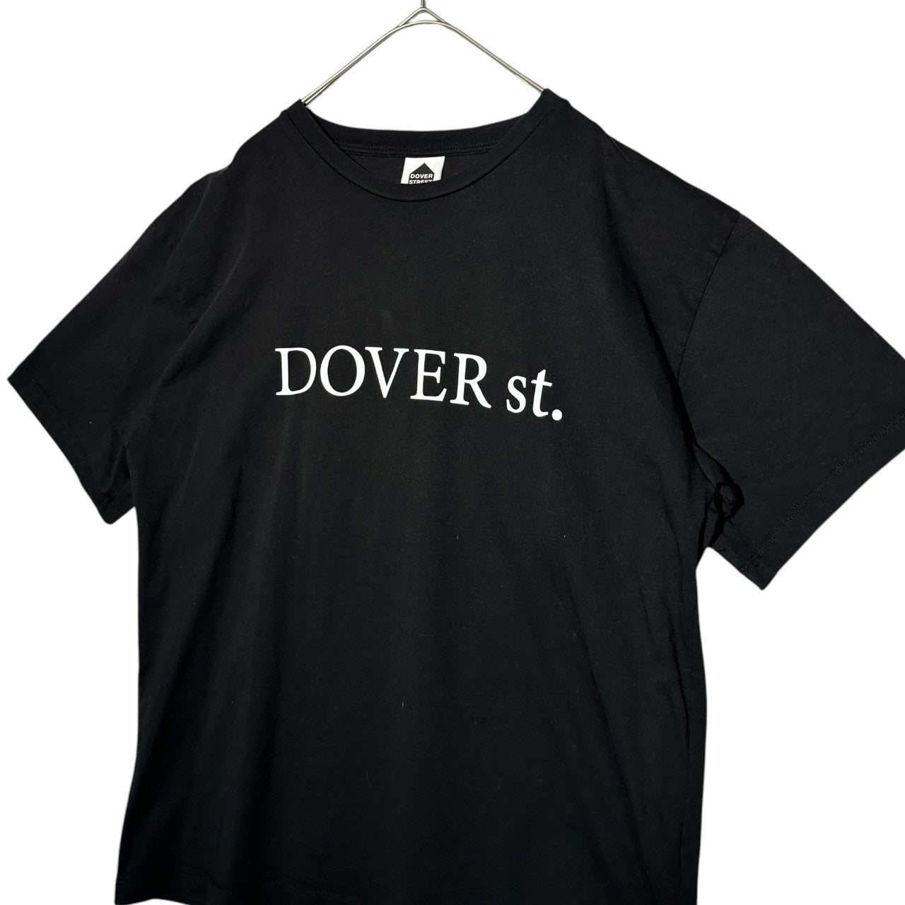 Dover Street Market×fragment design (ドーバー ストリート マーケット×フラグメント) "DOVER st." logo T-shirt ロゴ Tシャツ L ブラック