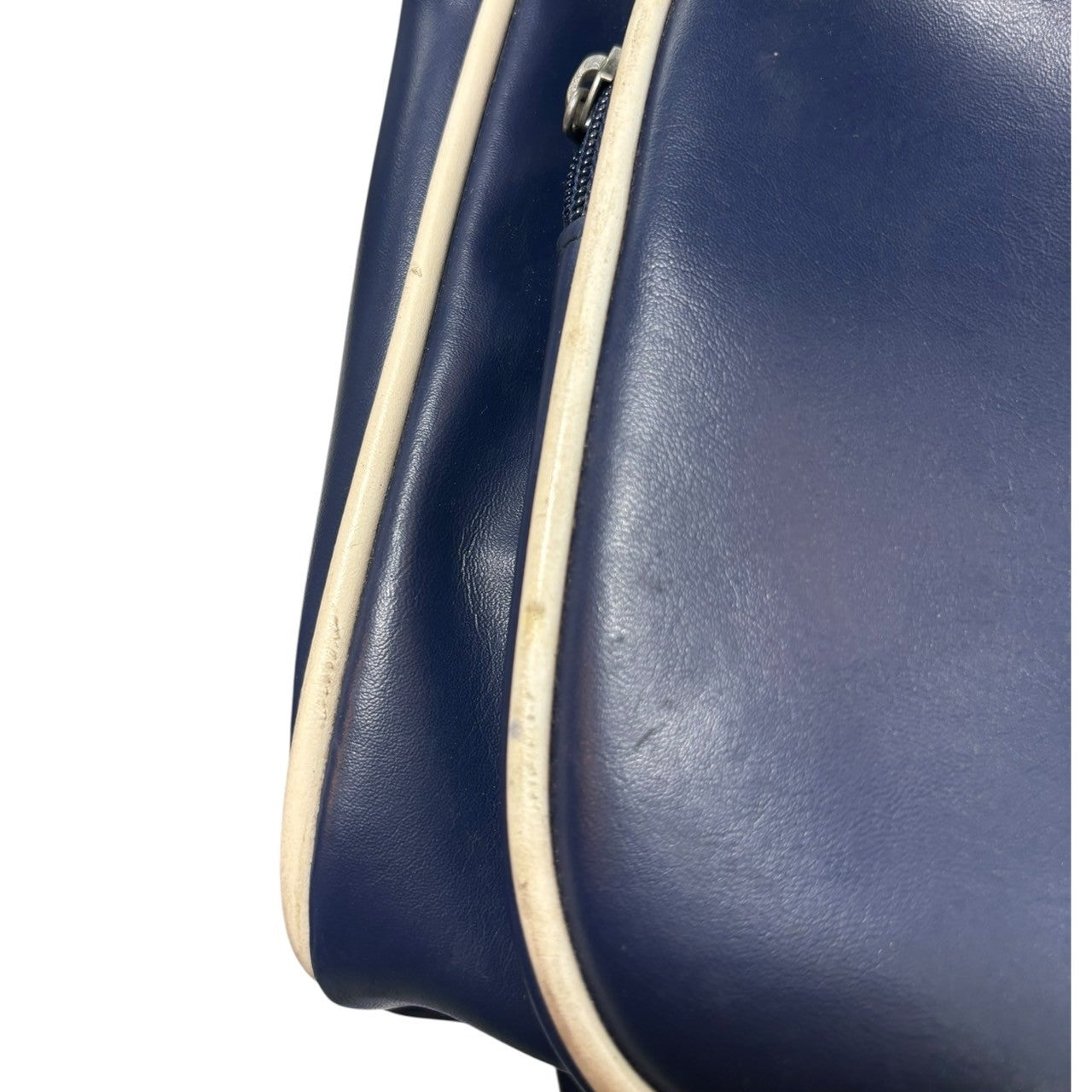 COMME des GARCONS SHIRT × FRED PERRY(コムデギャルソンシャツ × フレッドペリー) 2WAY Big Boston Bag ビッグ ボストン バッグ W12408 ネイビー×ホワイト