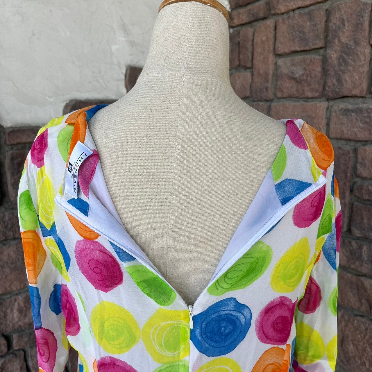 GIVENCHY(ジバンシィ) Uzu_90's~ multi-dot short sleeve dress マルチドット半袖ワンピース 44(Lサイズ程度) ミックス