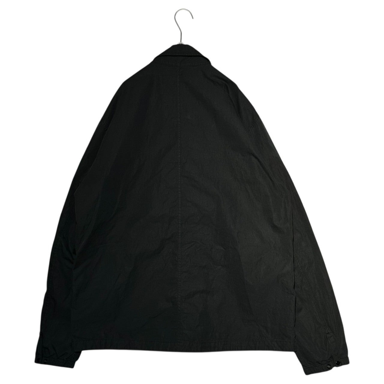 STONE ISLAND(ストーンアイランド) 23AW Garment Dye Cotton Nylon Poplin Zip-Up Blouson Jacket ガーメントダイ コットン ナイロン ポプリン ジップアップブルゾン ジャケット 721510408 XL ブラック