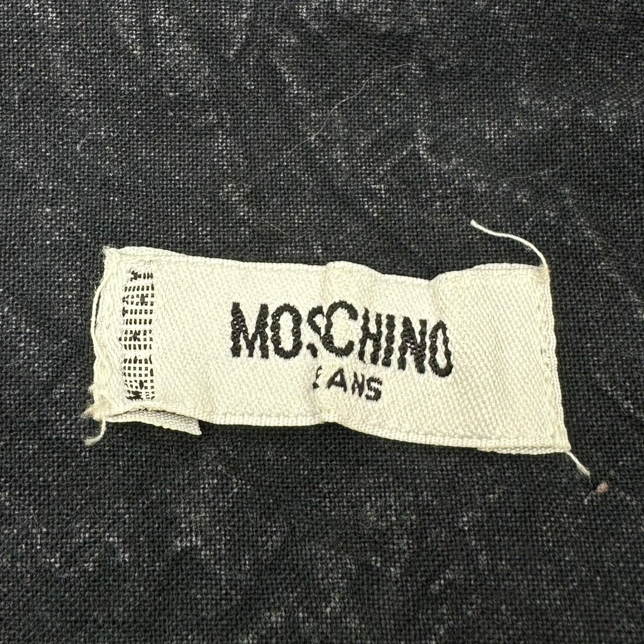 MOSCHINO(モスキーノ) 90's Tie dye S/S shirt タイダイ染め 半袖 シャツ L程度 ホワイト×ブラック