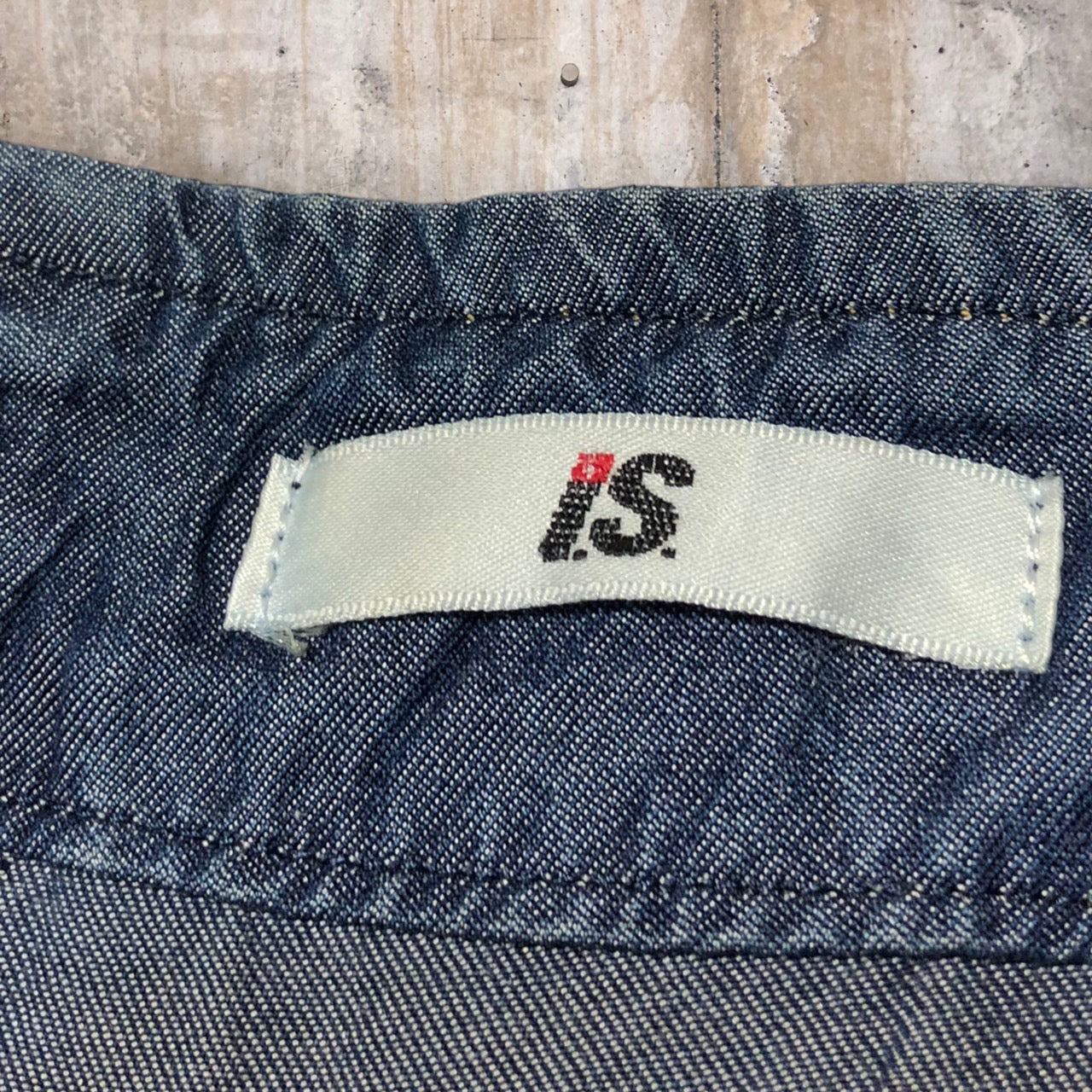 i.s. ISSEY MIYAKE(アイエス イッセイミヤケ) 90's cupra denim short pants/キュプラデニムショートパンツ IS33-FF015 M ネイビー