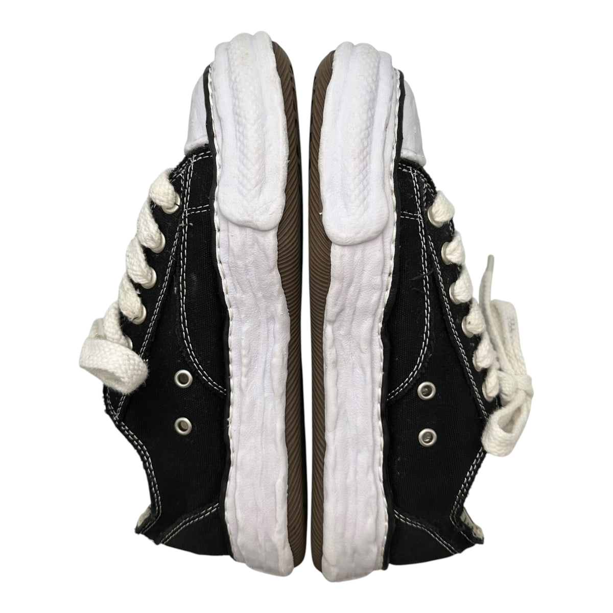 Maison MIHARA YASUHIRO(メゾンミハラヤスヒロ) Peterson Low-Cut Canvas Sneakers ピーターソン ローカット キャンバス スニーカー A11FW702 41 ブラック×ホワイト