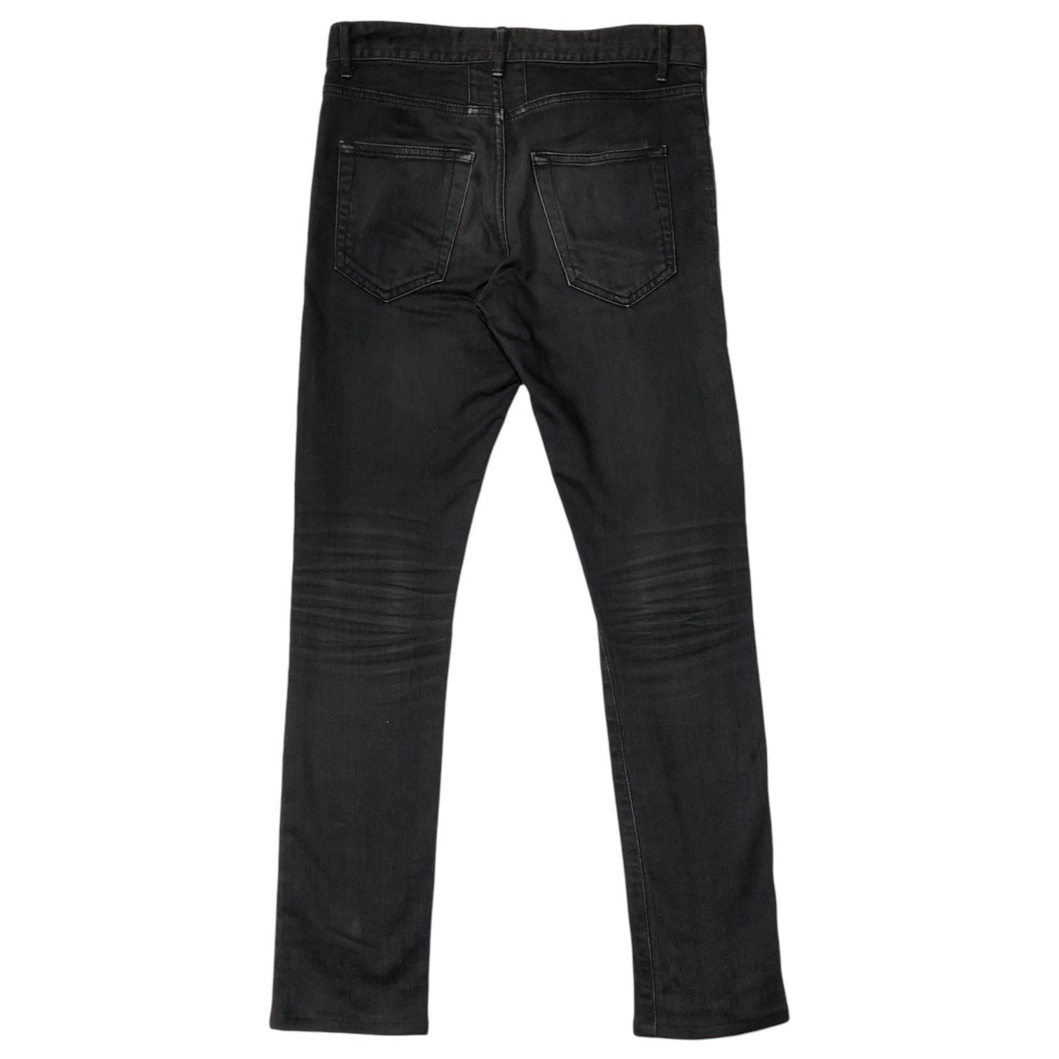 Saint Laurent(サンローラン) 14AW knee crush skinny denim ニークラッシュ スキニー デニム デストロイ エディ期 362284 Y859F W26 ブラック パンツ ダメージ加工 ユーズド加工