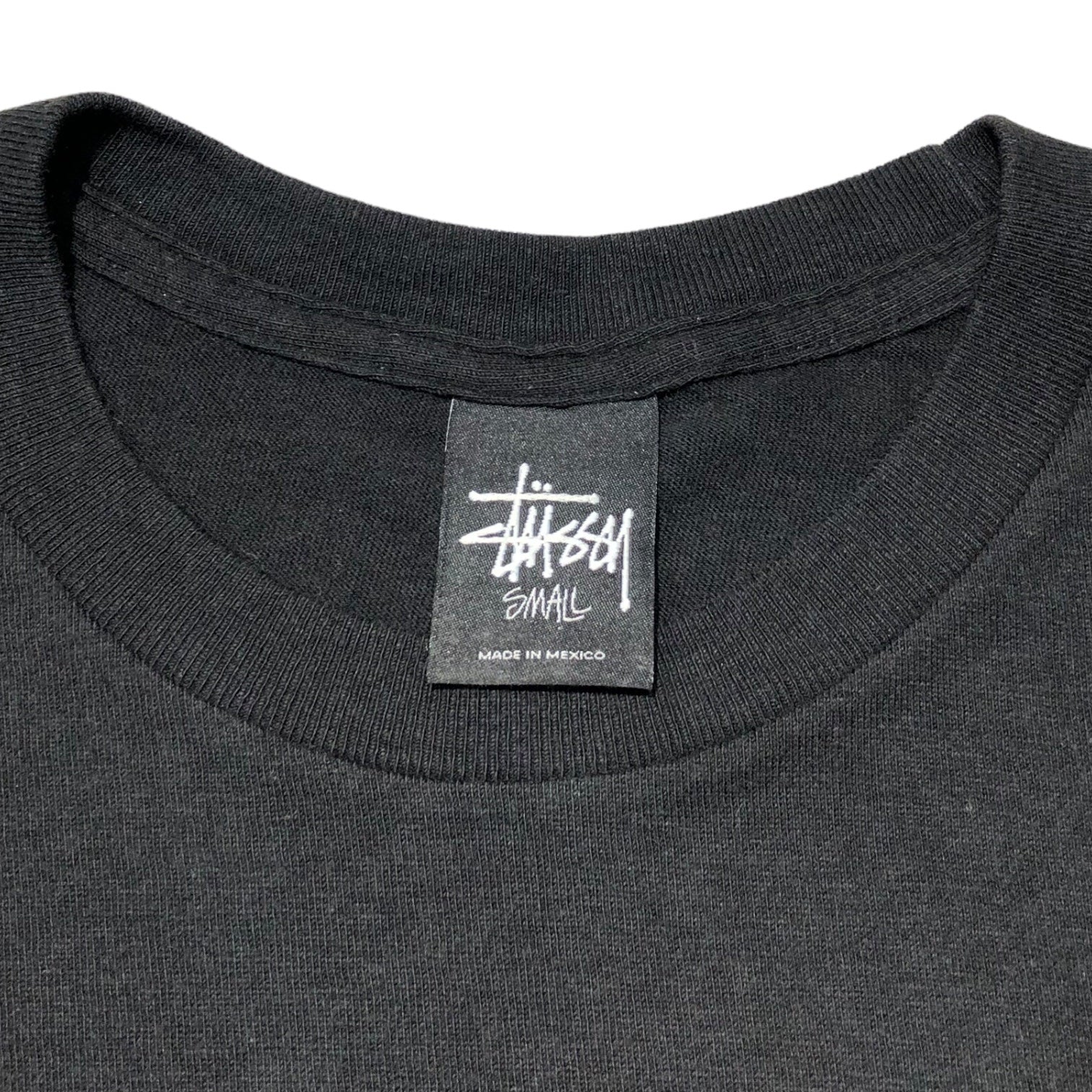 STUSSY(ステューシー) crossbone print t-shirt クロスボーン プリント Tシャツ S ブラック×ホワイト