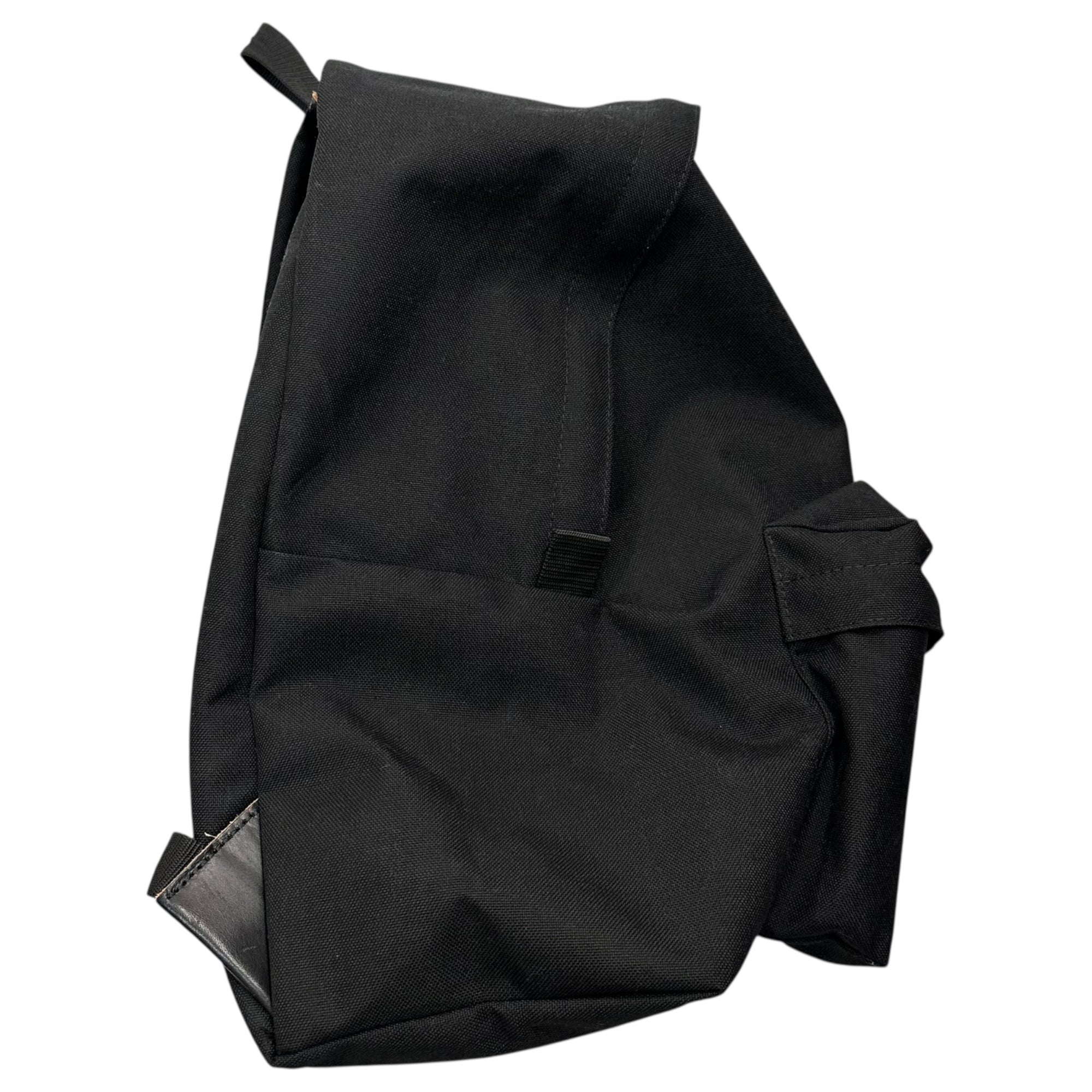 COMME des GARCONS HOMME PLUS(コムデギャルソンオムプリュス) Nylon Daypack Backpack ナイロン デイパック リュック PZ-K205 ブラック 部分レザー 定番人気商品