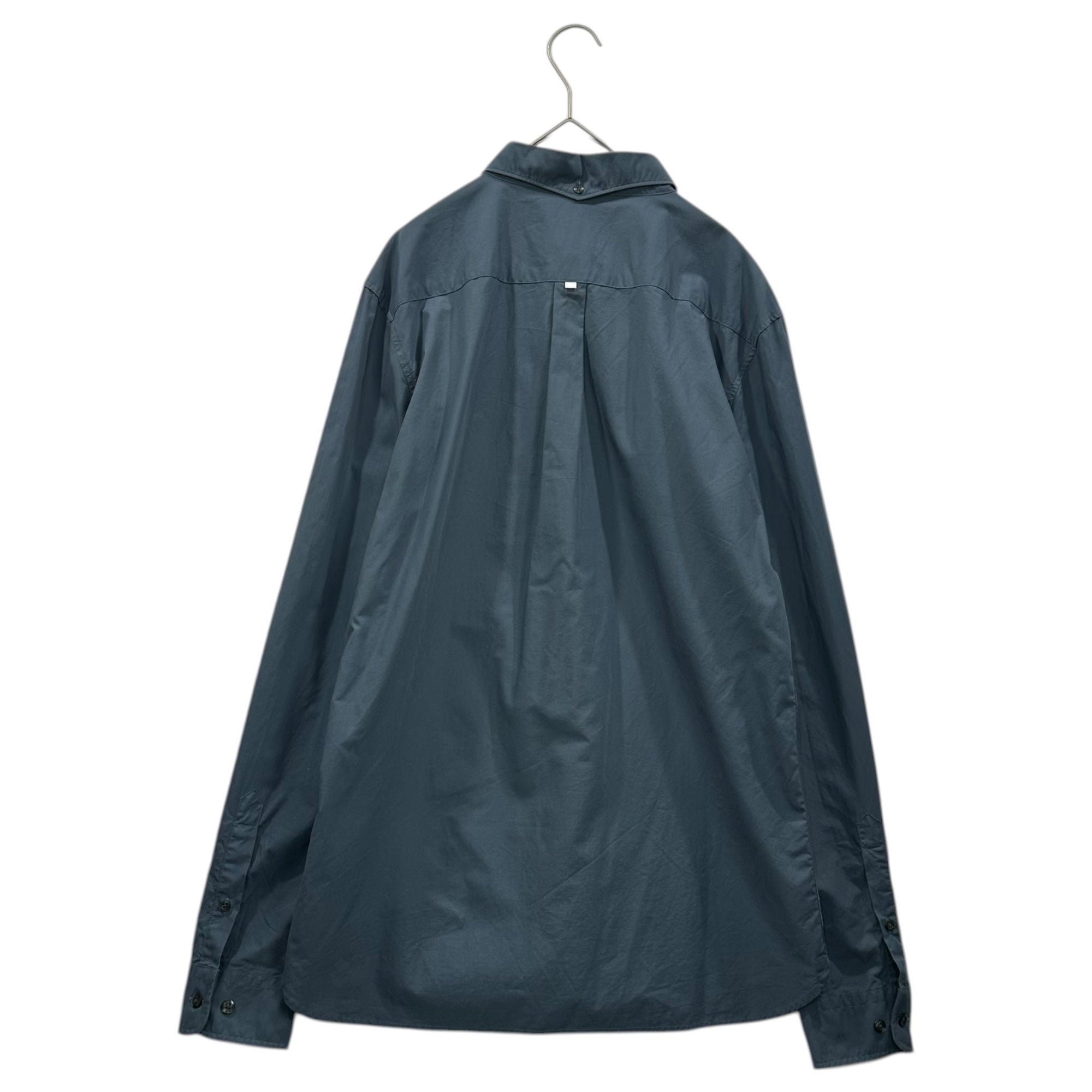 Lacoste L!VE(ラコステライブ) Logo Cotton BD L/S Shirt ロゴ コットン ボタンダウン 長袖 シャツ CH9468 US M/L ネイビー
