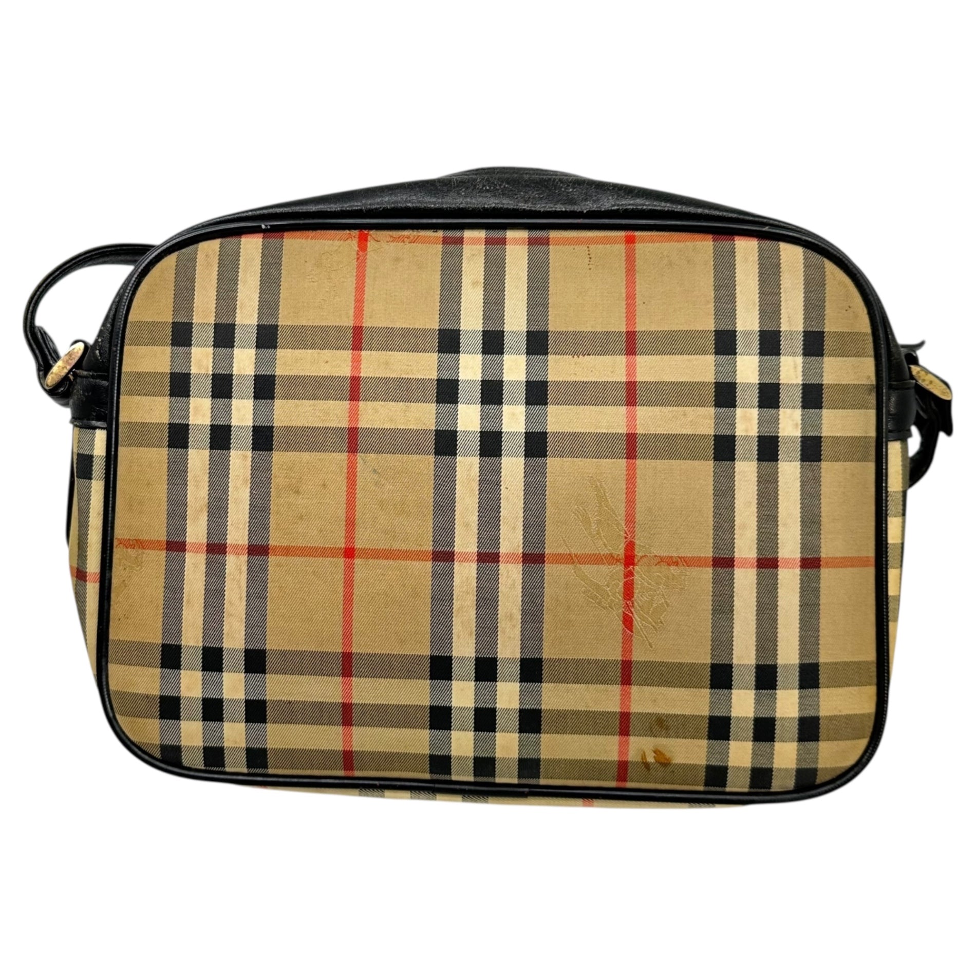 Burberry’s(バーバリーズ) 90's Nova Check One Shoulder Bag ノヴァチェック ワンショルダー バッグ ベージュ×ブラック 90年代 ヴィンテージ ハンド 肩掛け