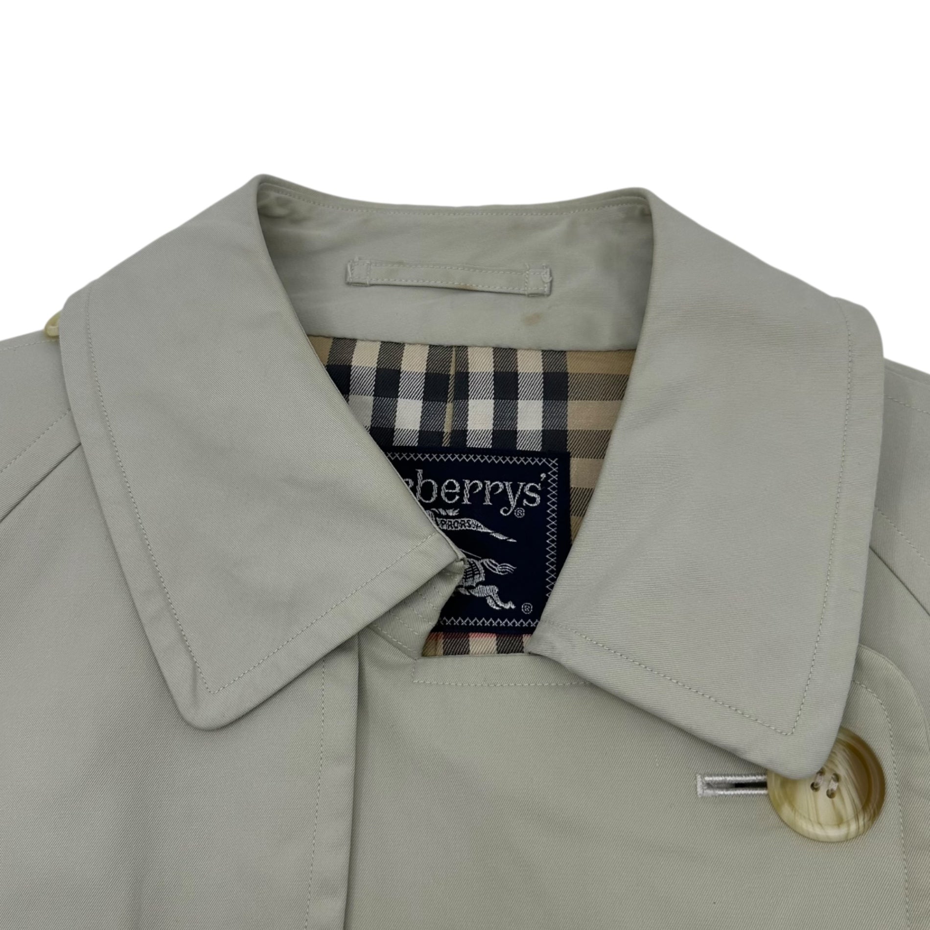 Burberrys(バーバリーズ) 90's Lined Nova Check Trench Coat ライニング ノバチェック トレンチ コート L程度 ベージュ 90年代