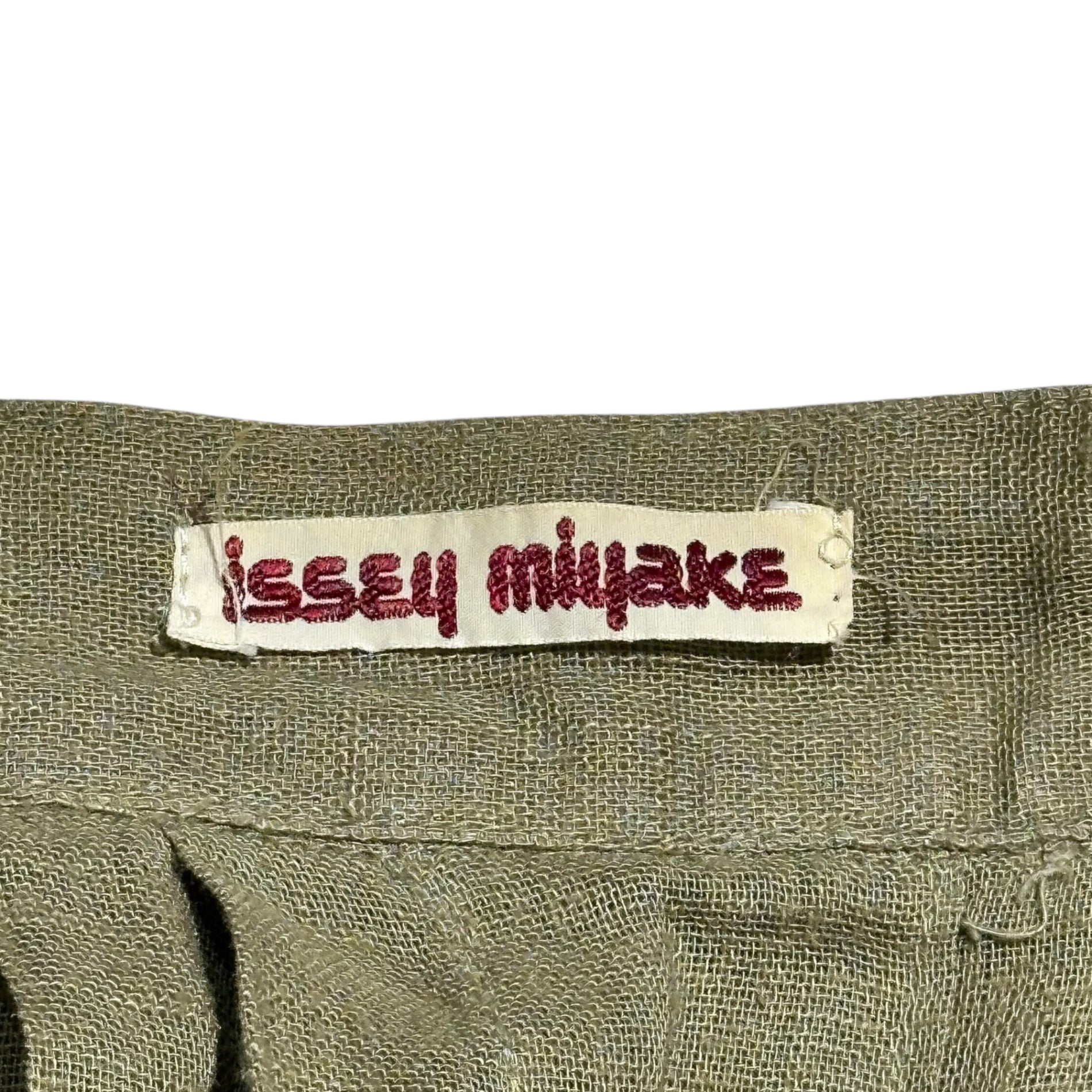 ISSEY MIYAKE(イッセイミヤケ) 70's Vintage Pleated Long Wrap Skirt 70年代 ヴィンテージ プリーツ 巻き スカート JL52039 9号(M~L程度) ベージュ 初期 筆タグ