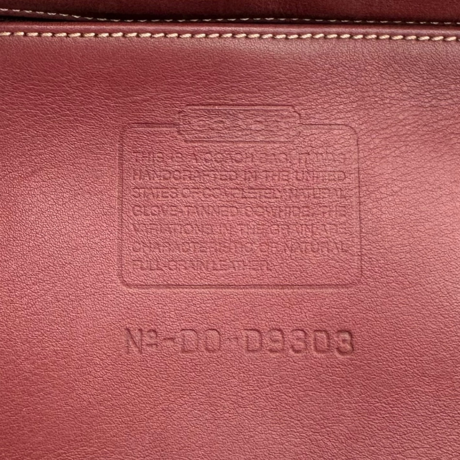 COACH(コーチ) Leather Handbag レザー ハンド バッグ D9303 レッド OLD