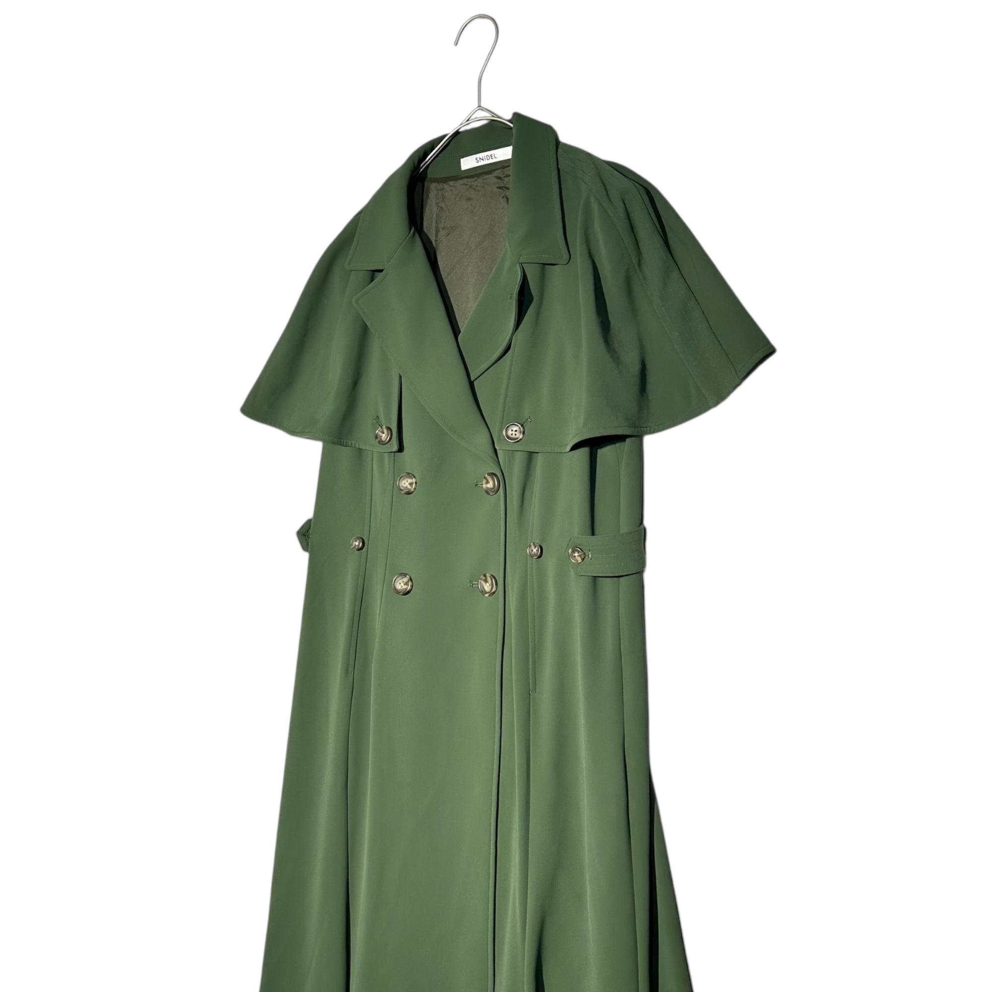 snidel(スナイデル) ケープカラー トレンチ ワンピース SWFO224218 1(S程度) カーキ