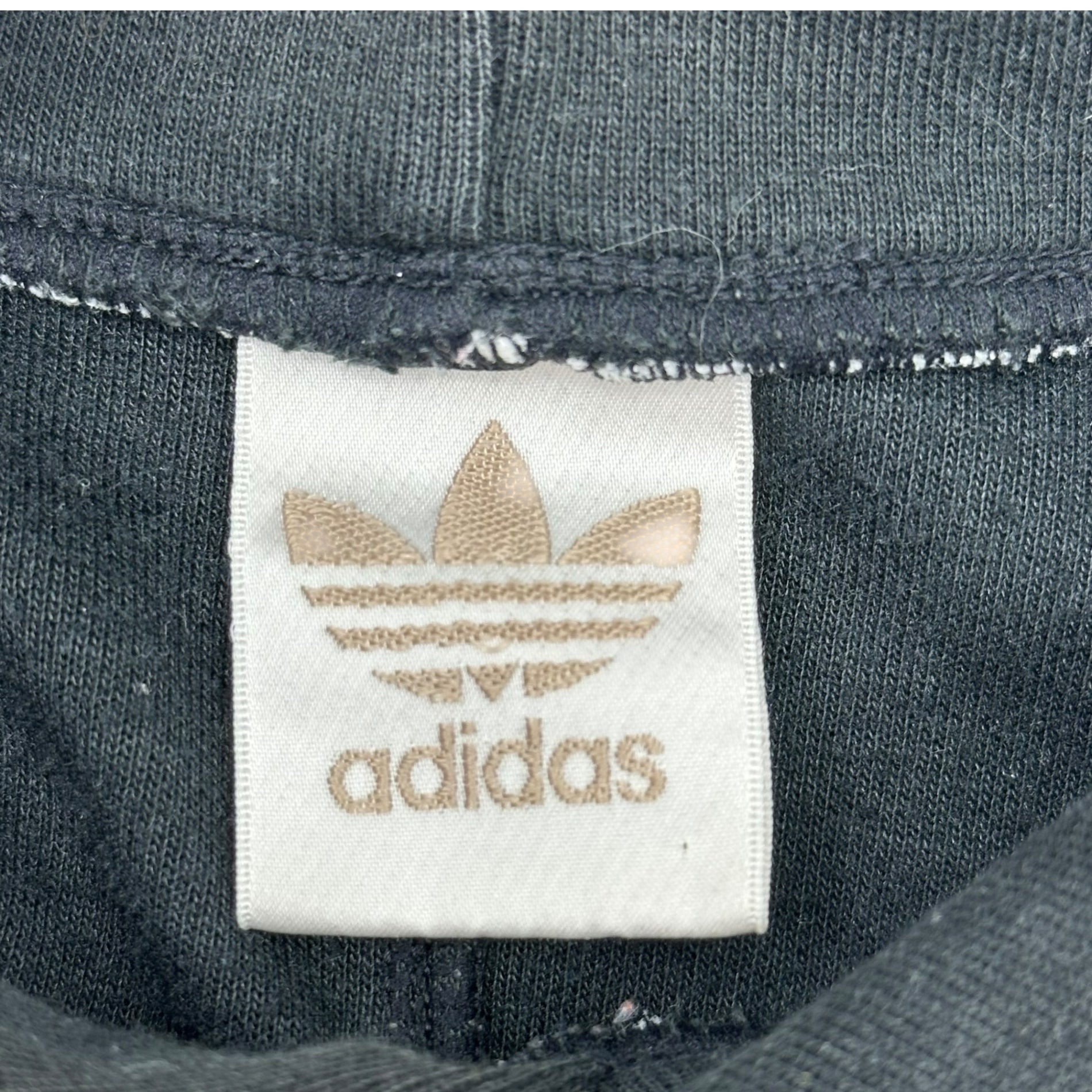 adidas(アディダス) 90’s Trefoil Logo Hoodie トレフォイル ロゴ フーディ AA-5213 M-L グレー×イエロー パーカー 90年代 ヴィンテージ 古着 デサント製