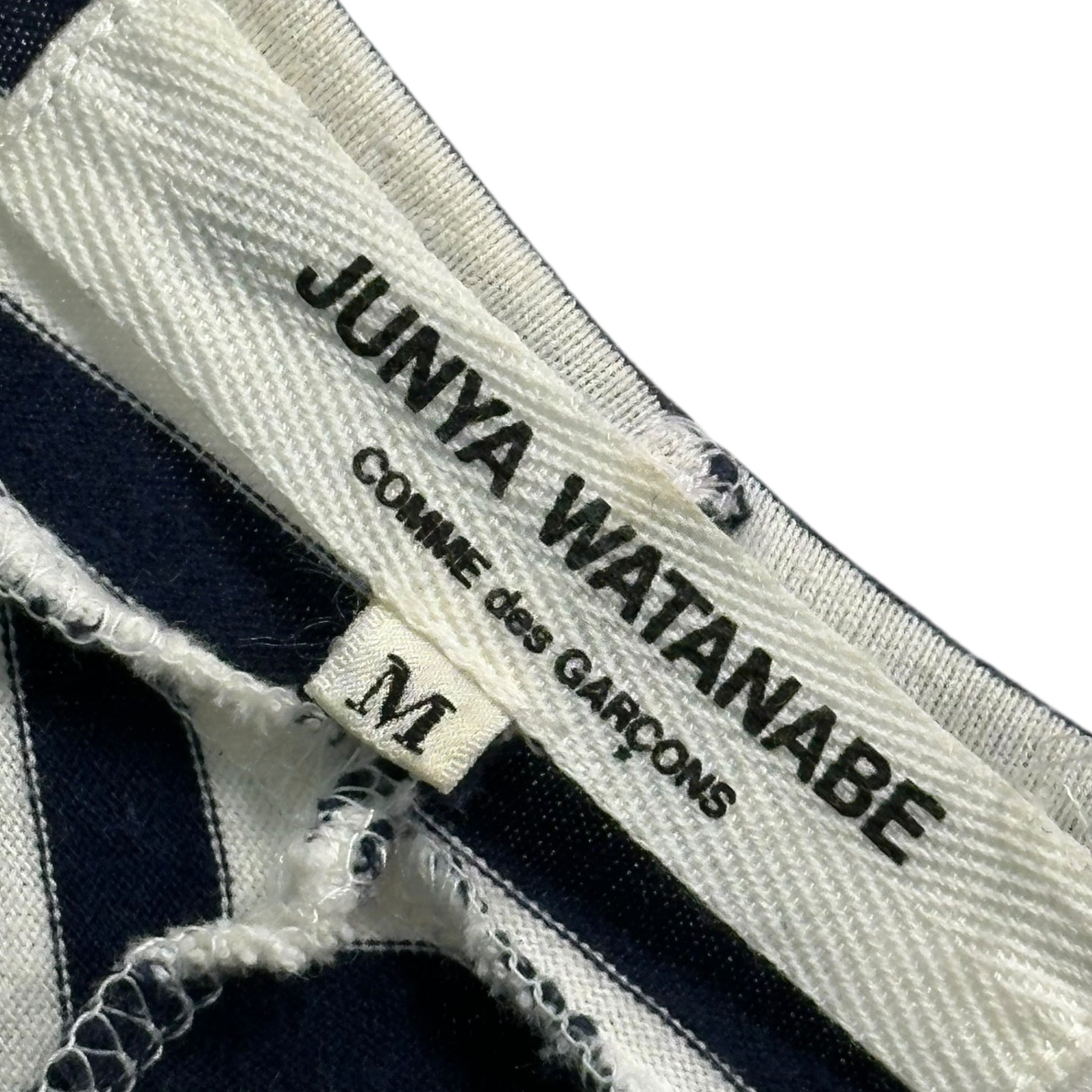 COMME des GARCONS JUNYA WATANABE(コムデギャルソンジュンヤワタナベ) 11SS Deformed border cut and sew dress 変形 ボーダー カットソー ワンピース JG-T003 M ホワイト×ネイビー AD2010