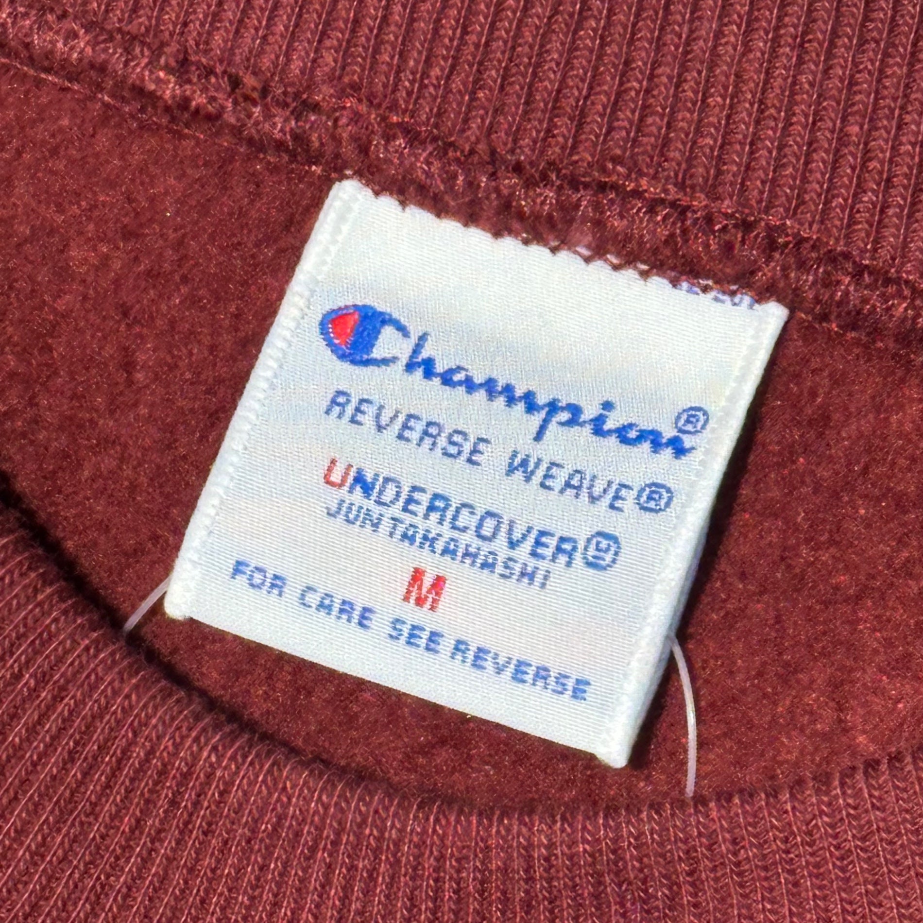 UNDERCOVER × Champion(アンダーカバー × チャンピオン) 「PSYCHO」 Cotton Fleece Lined Sweat Pullover サイコ コットン 裏毛 スウェット プルオーバー UC2E9801 M ボルドー