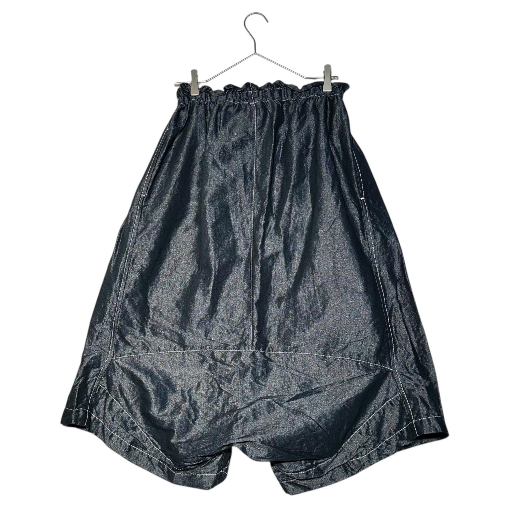tricot COMME des GARCONS(トリココムデギャルソン) 11SS Glossy Wide Easy Harem Penguin Pants 光沢 ワイド イージー サルエル ペンギン パンツ TG-P008 FREE ネイビー AD2010