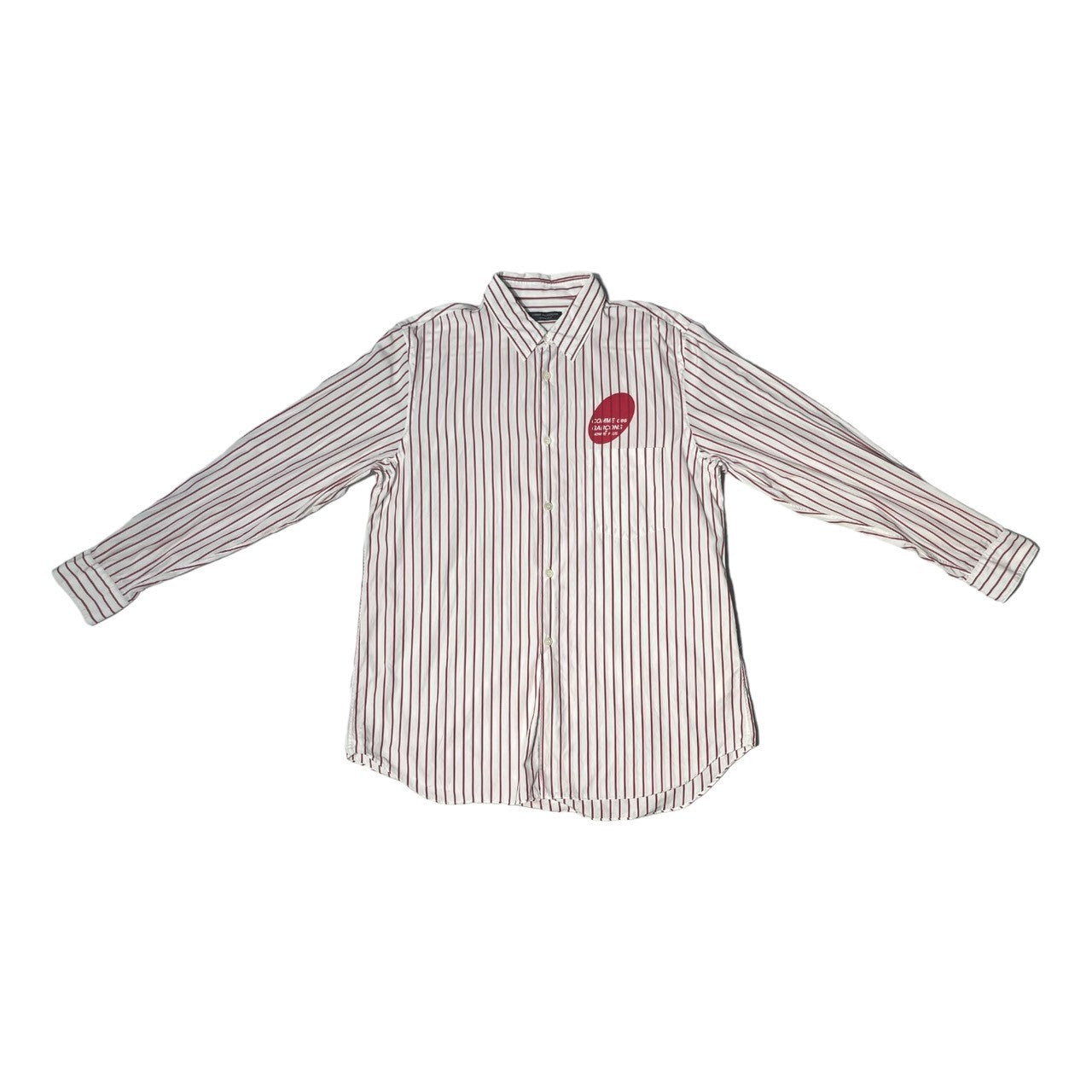 COMME des GARCONS HOMME PLUS(コムデギャルソンオムプリュス) 03SS circlr logo print shirt/サークルロゴプリントシャツ PI-B054 SIZE表記なし(FREE) ホワイト×ピンク AD2002 daytime evening期(デイタイムイブニング期)
