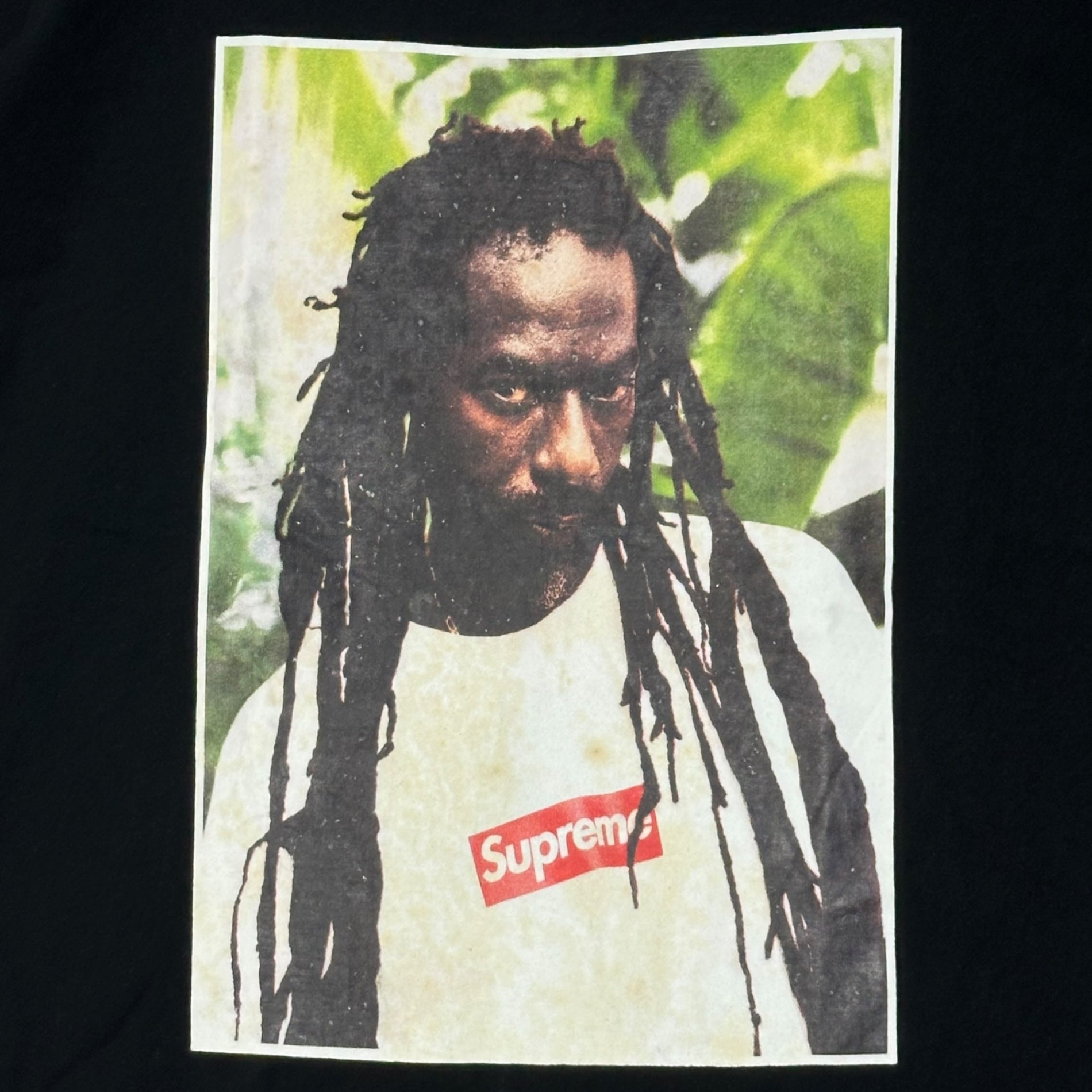 SUPREME(シュプリーム) 19SS Supreme Buju Banton Tee ブシュバントン フォトプリント 半袖 Tシャツ L ブラック
