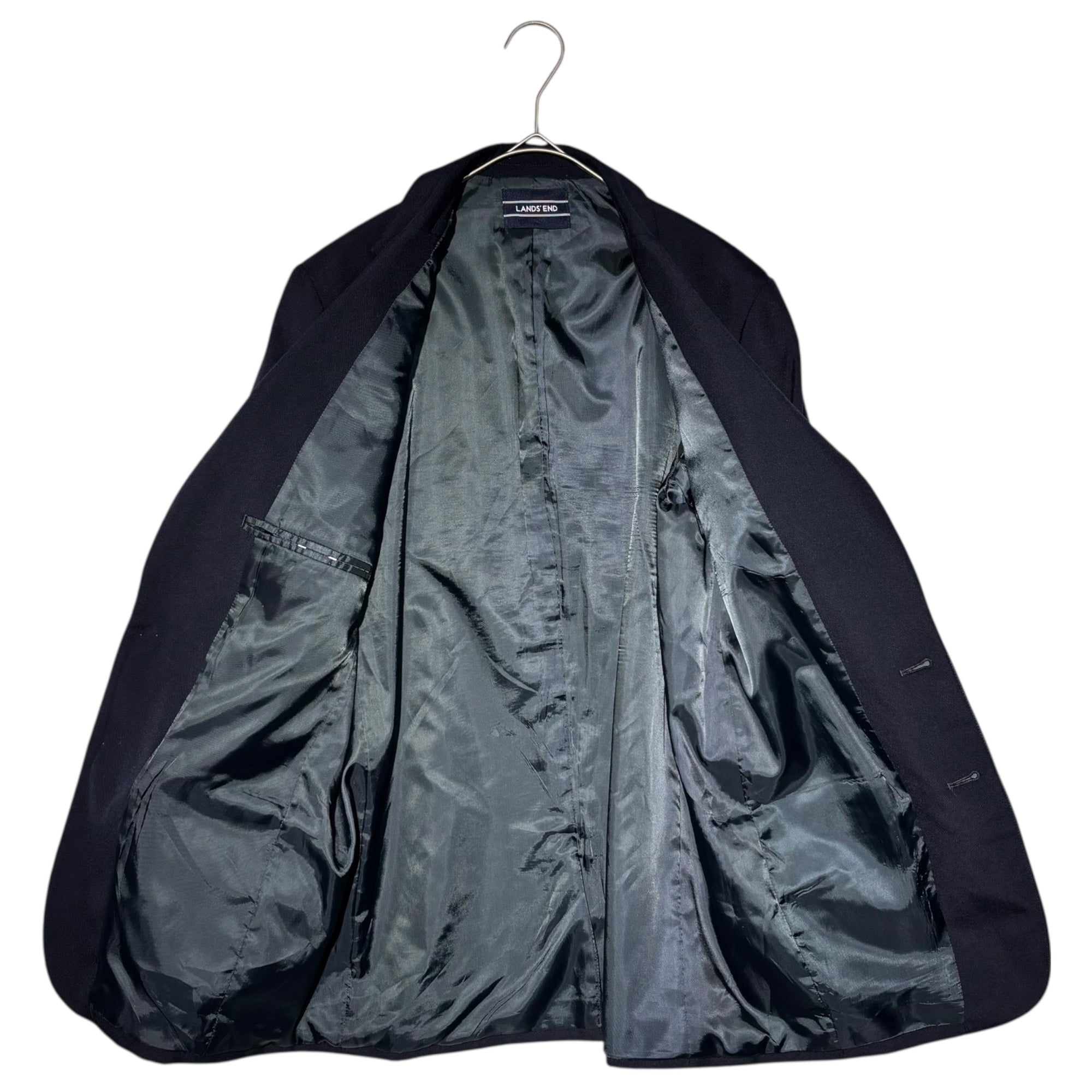 LANDS' END(ランズエンド) Metal Button Navy Collar Blazer メタルボタン ネイビー ブレザー 紺ブレ ジャケット 170~176cm程度 ネイビー 18AW