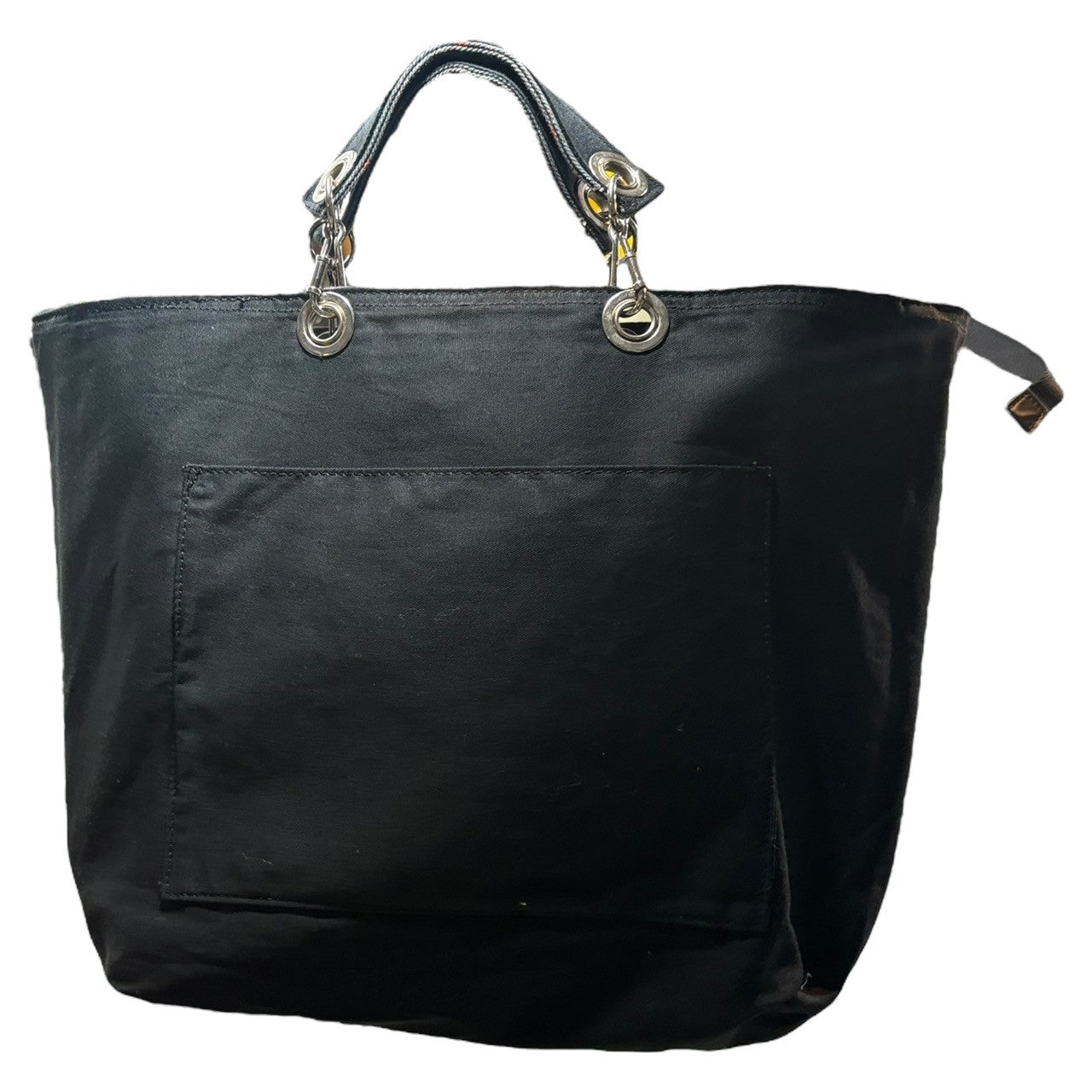 tricot COMME des GARCONS(トリココムデギャルソン) Inside Out Check Tote Bag インサイド アウト チェック トート バッグ TH-K 205 グリーン×ネイビー ハンド