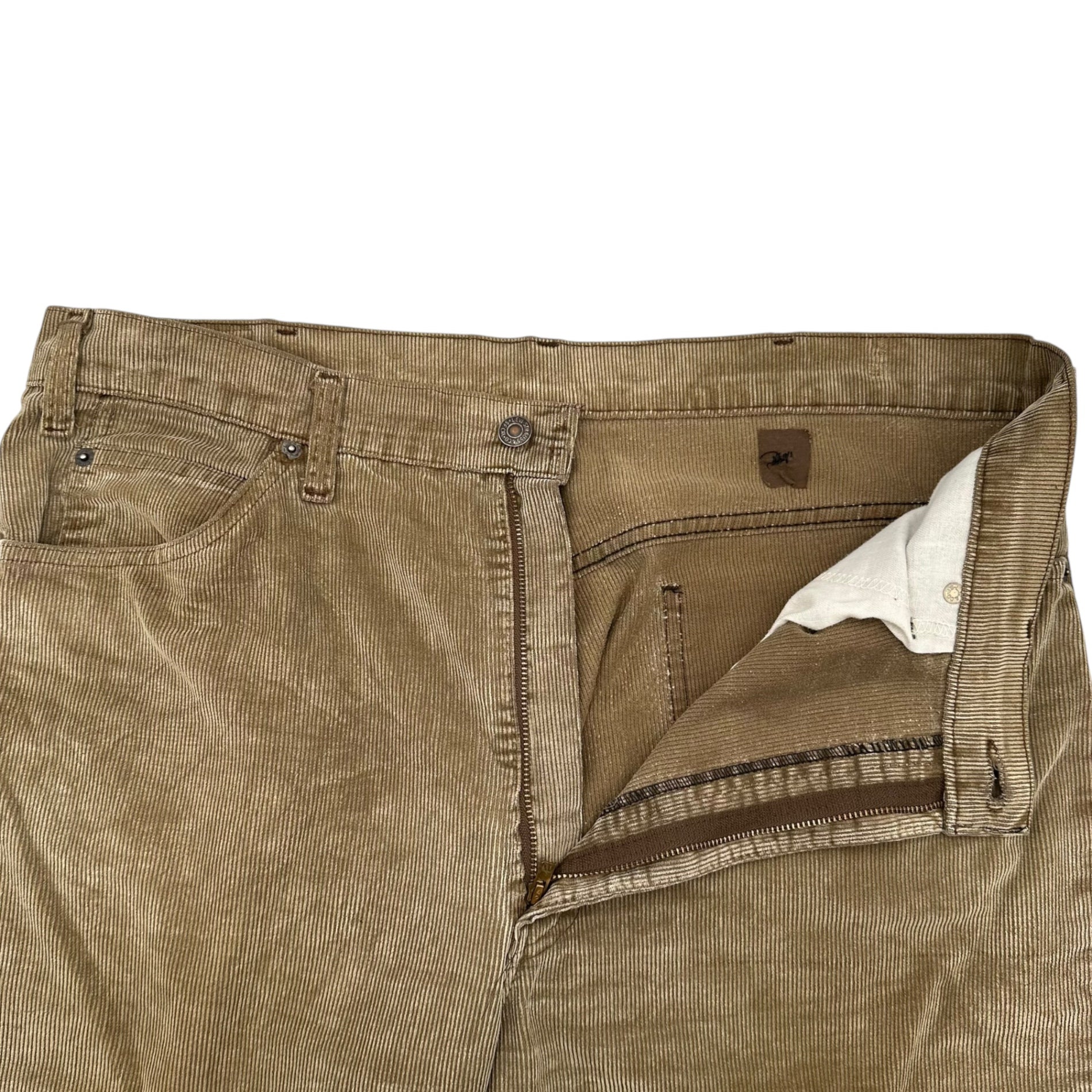 Levi's(リーバイス) 70's Corduroy Straight Pants 70年代 コーデュロイ ストレート パンツ ベージュ TALON42ジッパー