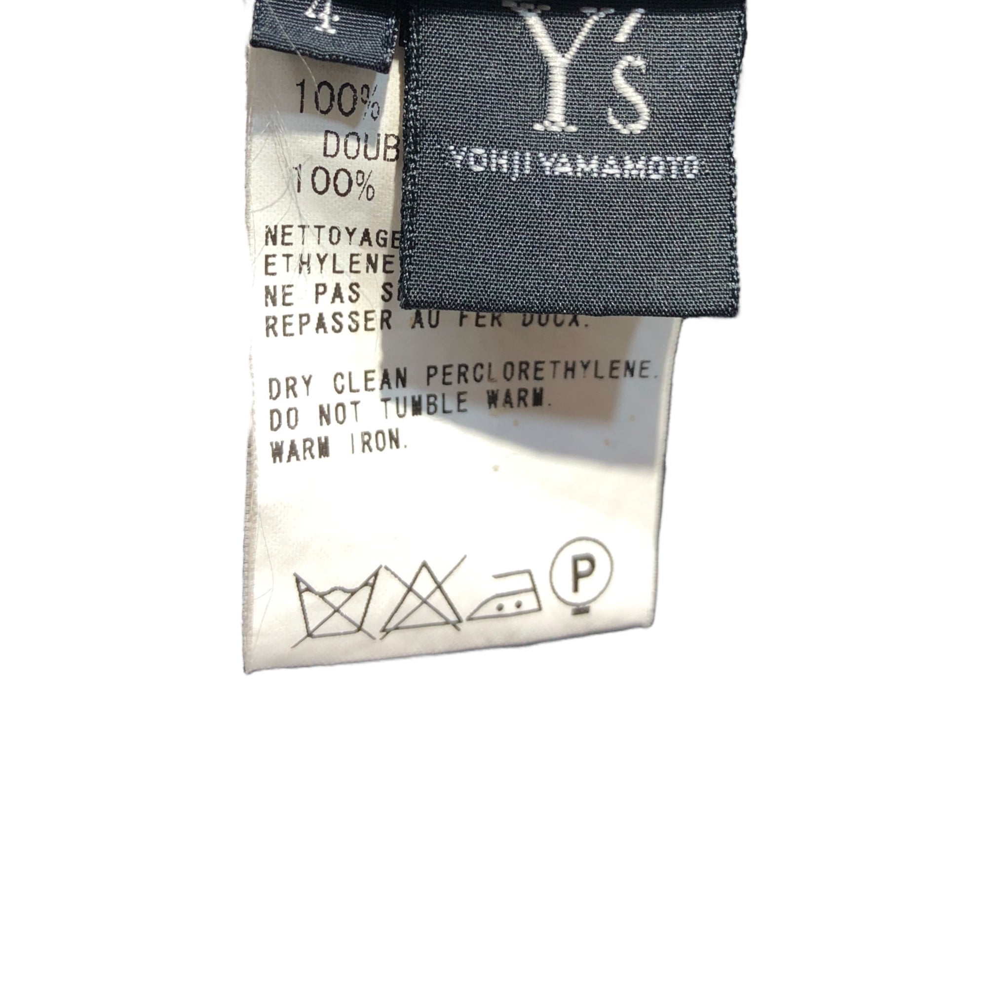 Y's(ワイズ) Zip modified design tailored jacket ジップ 変形 デザインテーラード ジャケット YQ-J14-102 4(L~XL程度) ブラック