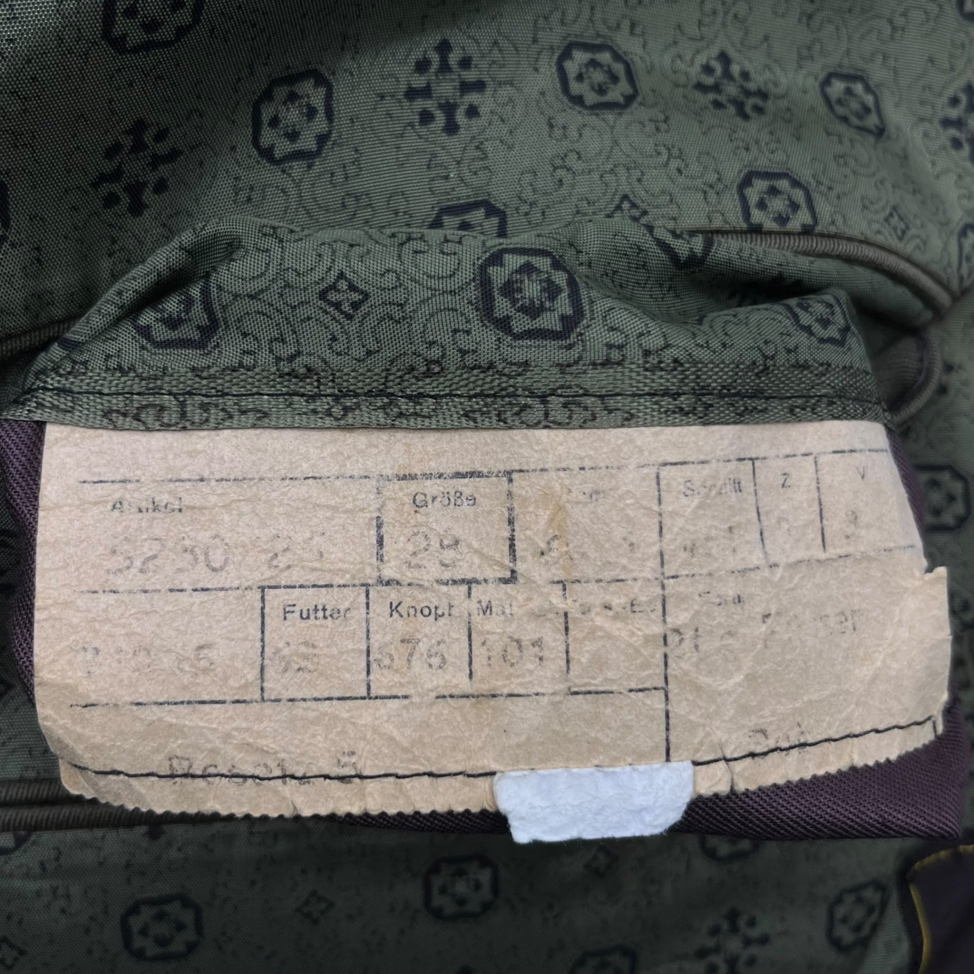 VINTAGE(ヴィンテージ) 70~80's Bone button collarless wool jacket 骨ボタン ノーカラー ウール ジャケット TORSTER L程度 カーキ