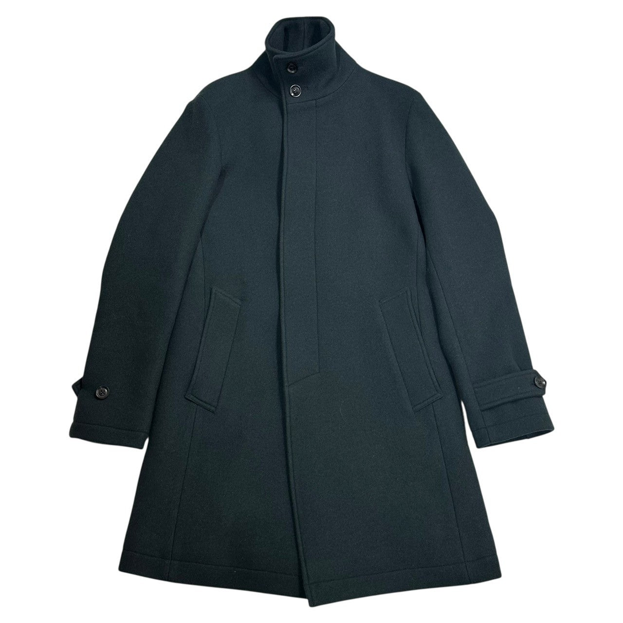 junhashimoto(ジュンハシモト) 18AW STAND COLLAR COAT スタンドカラー メルトン コート 1011820005-1 3(L程度) チャコール