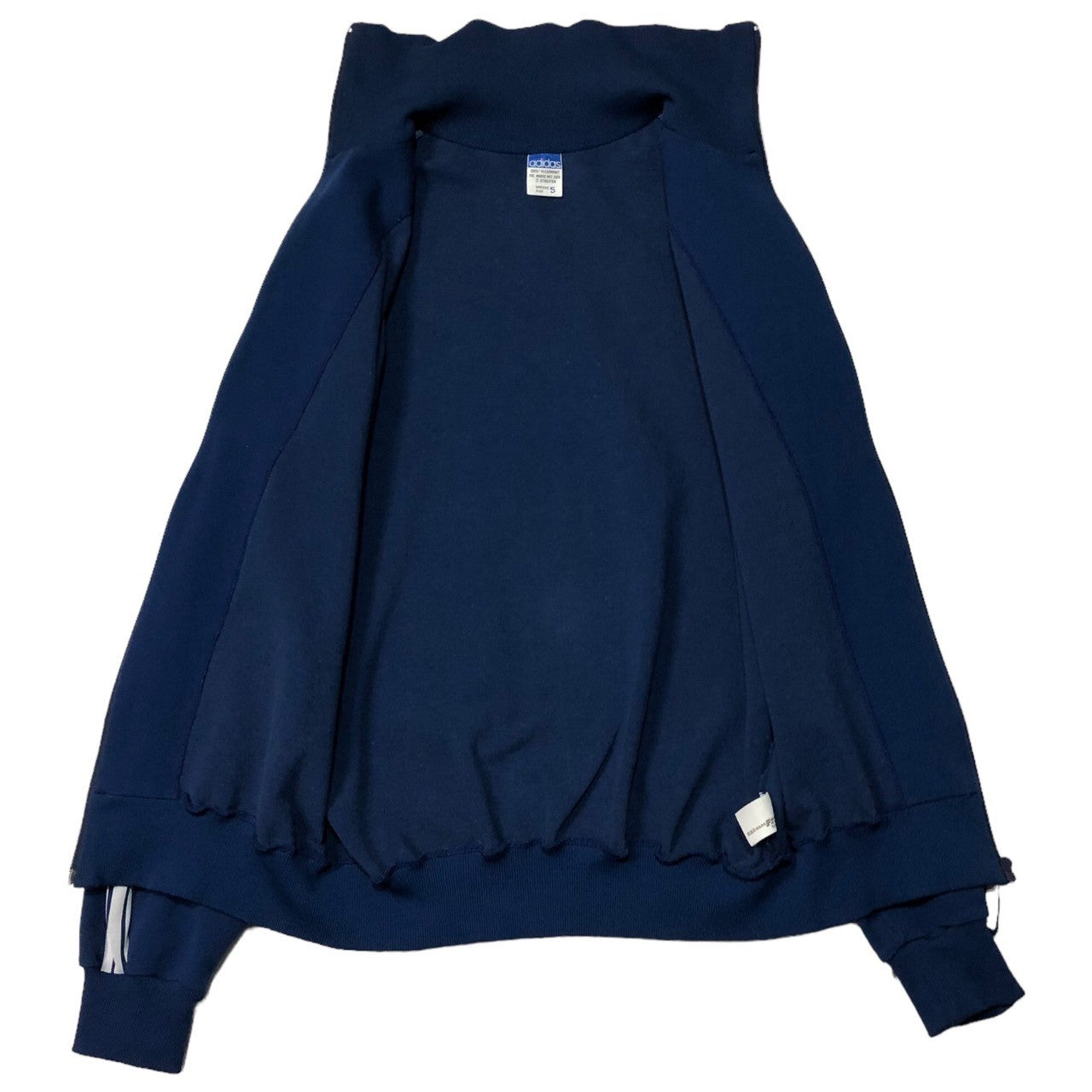 adidas(アディダス) 70's W.GERMANY three stripes track jacket 西ドイツ製 3ストライプ トラックジャケット 5(M程度) ネイビー 70年代 デサント製