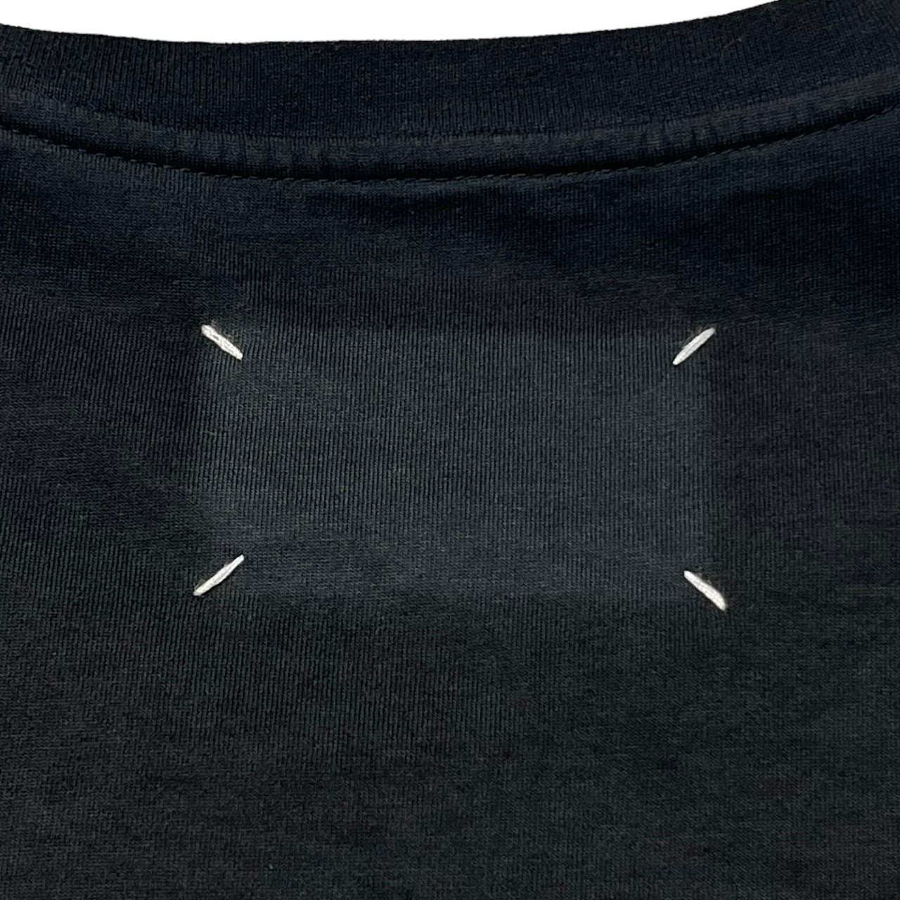 MAISON MARGIELA(メゾンマルジェラ) 22AW GARMENT DYE OVER TEE ガーメント ダイ オーバー Tシャツ S50GC646 46(M程度) ブラック ヴィンテージ加工