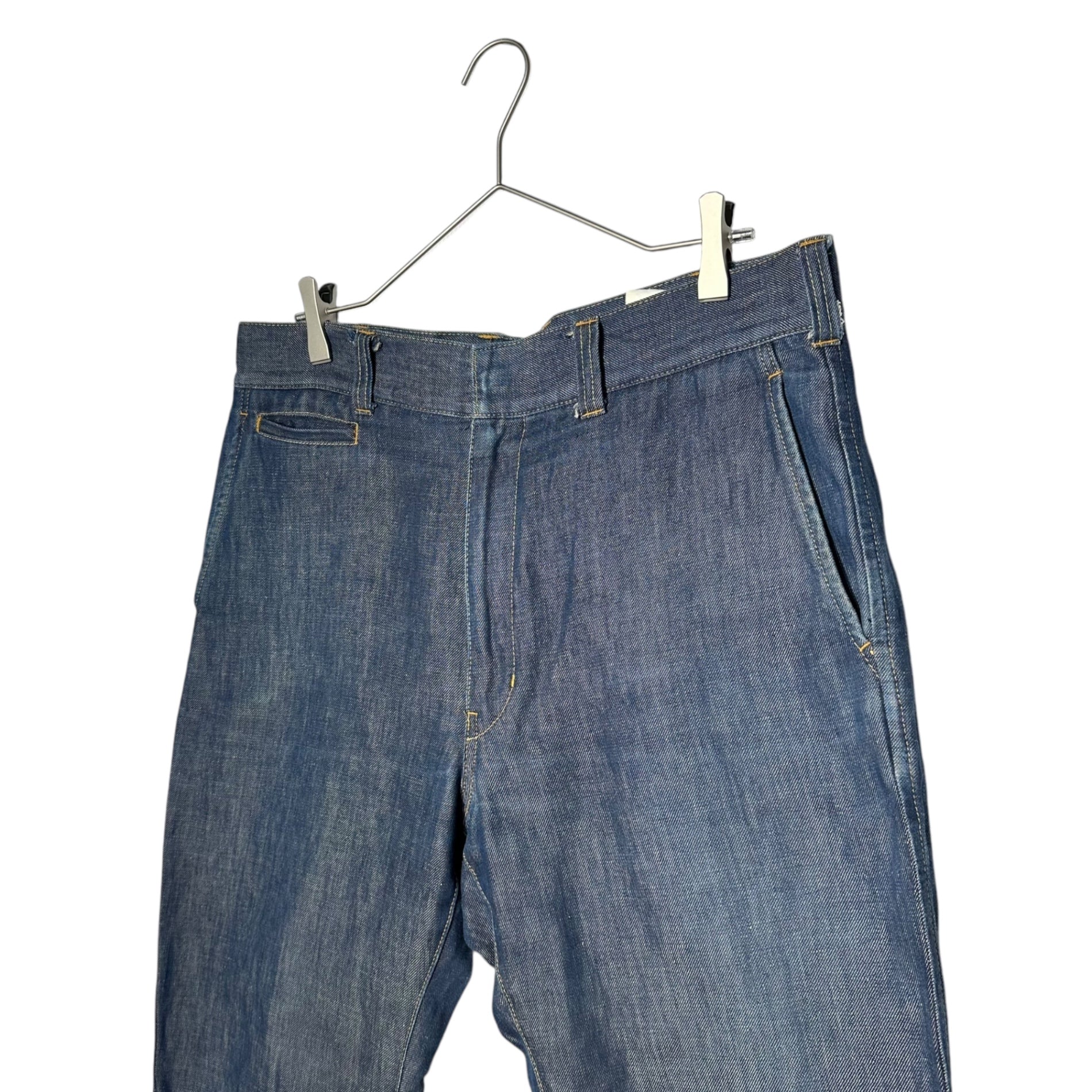 COMME des GARCONS JUNYA WATANABE MAN(コムデギャルソンジュンヤワタナベマン) 13SS Cotton Linen Denim Pants コットン リネン デニムパンツ WK-P026 L インディゴ AD2012