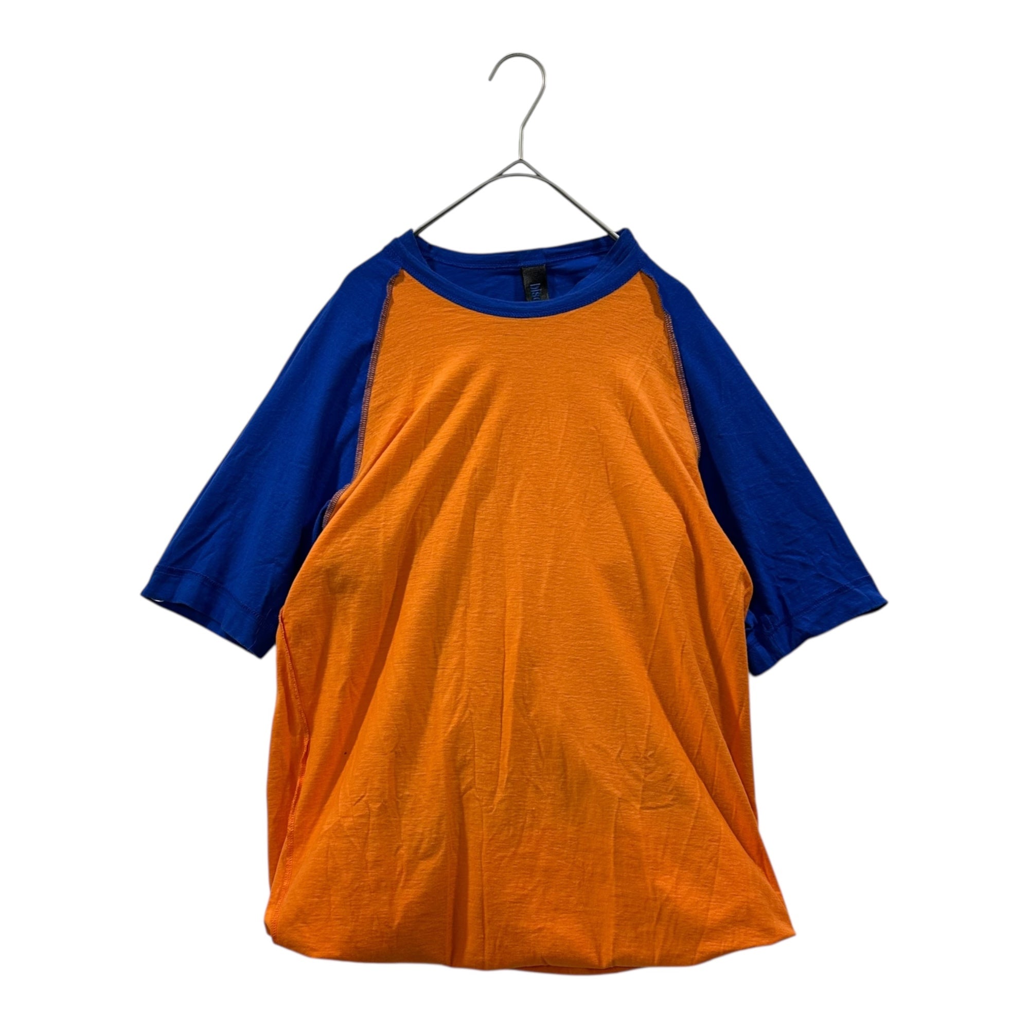 biscuithead(ビスケットヘッド) 2shirts ago #chapter nylon REVERSIBLE CREUNECK T-SHIRTS 2シャツ リバーシブル クルーネック Tシャツ BCT-1 M ブルー×オレンジ 橋爪氏デザイン