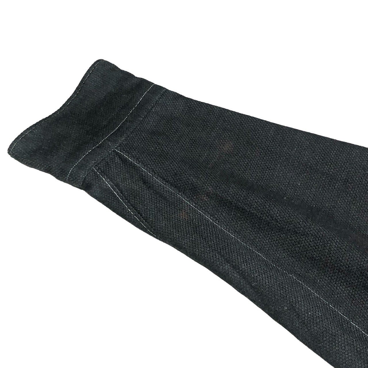 COMME des GARCONS HOMME PLUS(コムデギャルソン オムプリュス) 90's後染めホワイトステッチオーバーサイズシャツ PB-050640 SIZE:表記無し(XL程度) ブラック AD1992