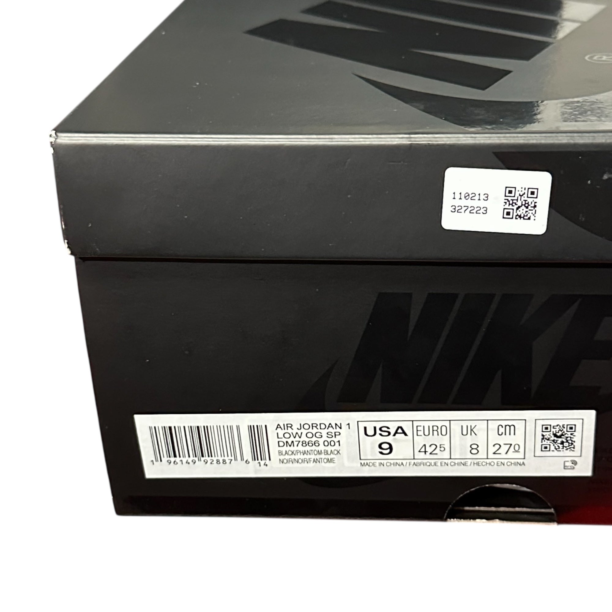 Travis Scott × NIKE(トラヴィススコット × ナイキ) AIR JORDAN 1 LOW OG SP エアジョーダンワン ロー スニーカー DM7866-001 27.0cm ブラック Black Phantom