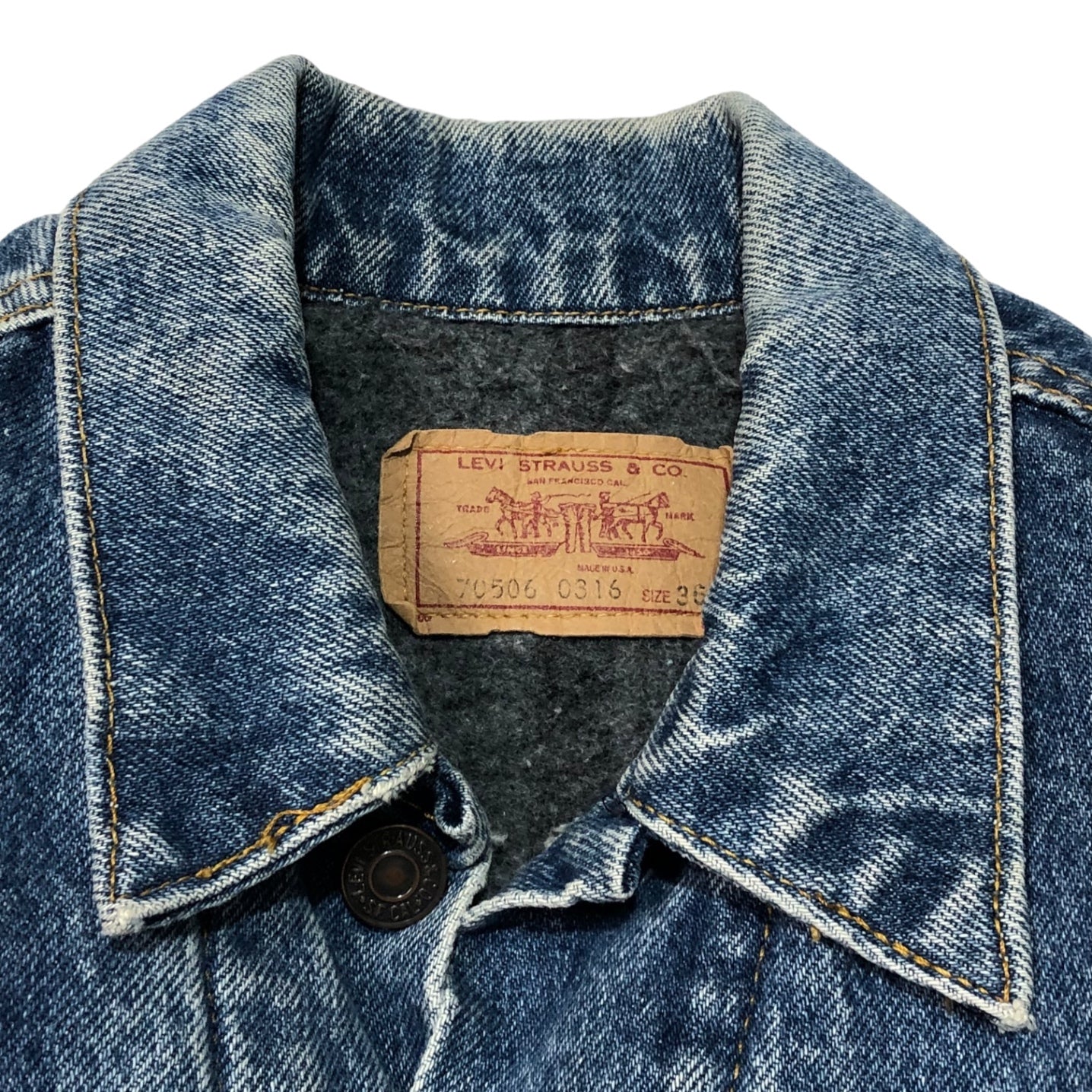 Levi's(リーバイス) 90's 3rd blanket denim jacket ブランケット デニム ジャケット 70506-0316 36(S程度) インディゴ USA製 97年製 572
