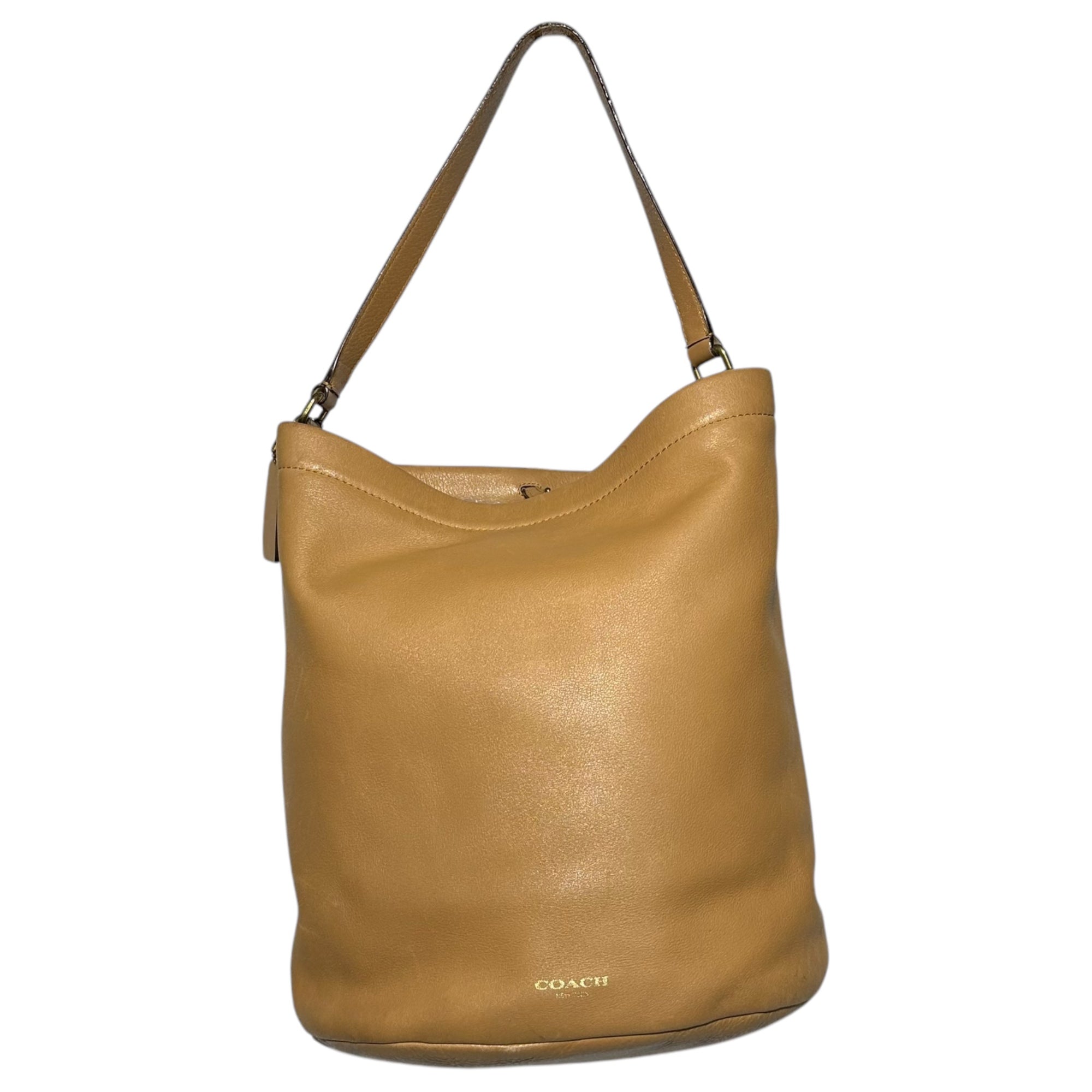 COACH(コーチ) アーカイバル バケット ショルダーバッグ ワンショルダー レザー 21193 ベージュ ハンド トート