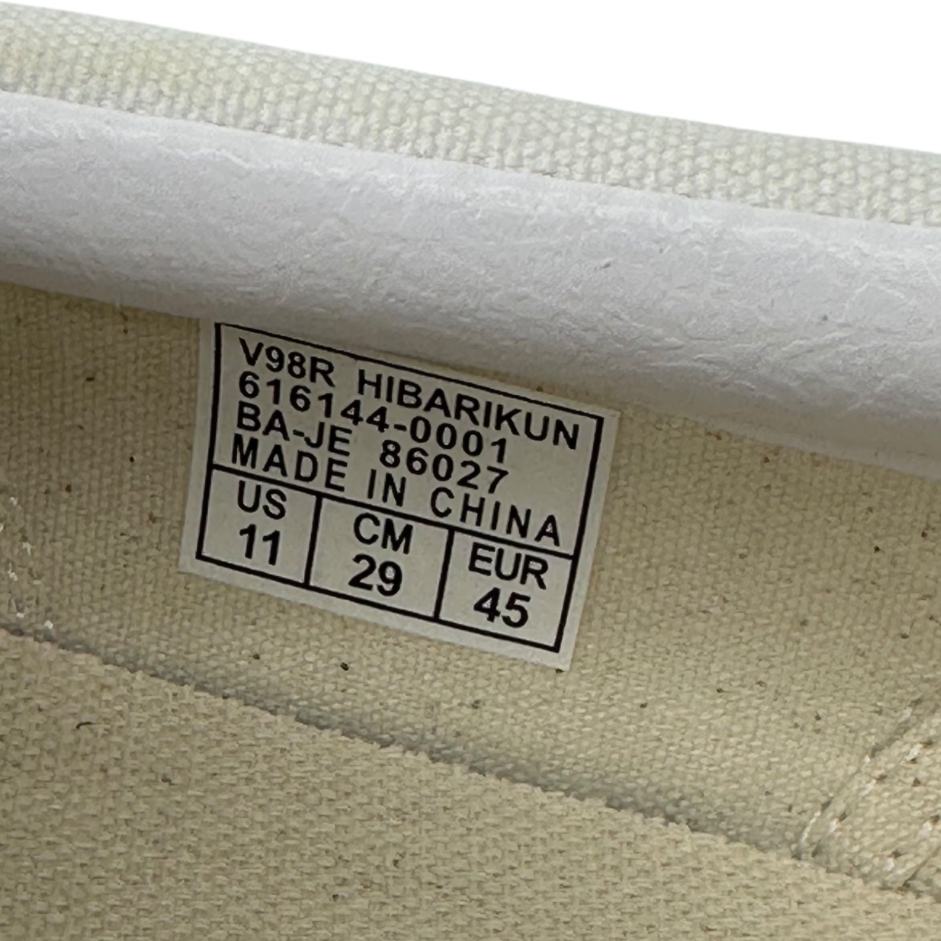 VANS(バンズ) V98R HIBARIKUN SLIP ON ストップひばり君 スリッポン スニーカー 616144-0001 29cm ホワイト 箱付