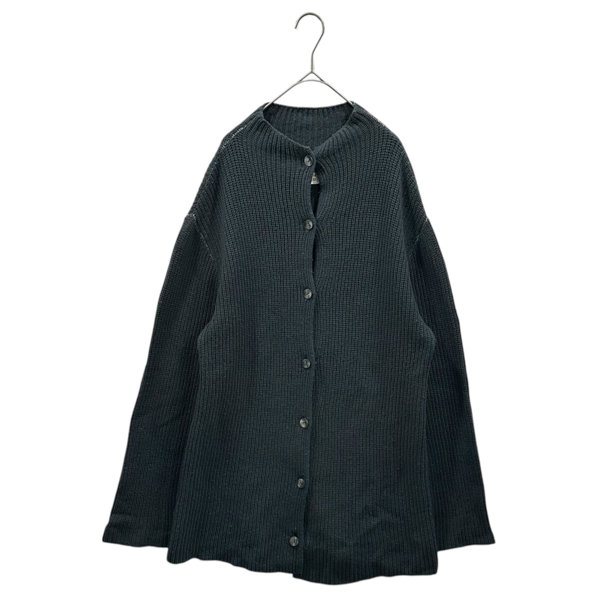 Maison Martin Margiela(メゾン マルタンマルジェラ) 2001AW ⑥ By Miss Deanna Crew-neck Ribbed Cardigan クルーネック リブ カーディガン 3761502 S LOOSE FIT モスグリーン 00's アーカイブ 本人期
