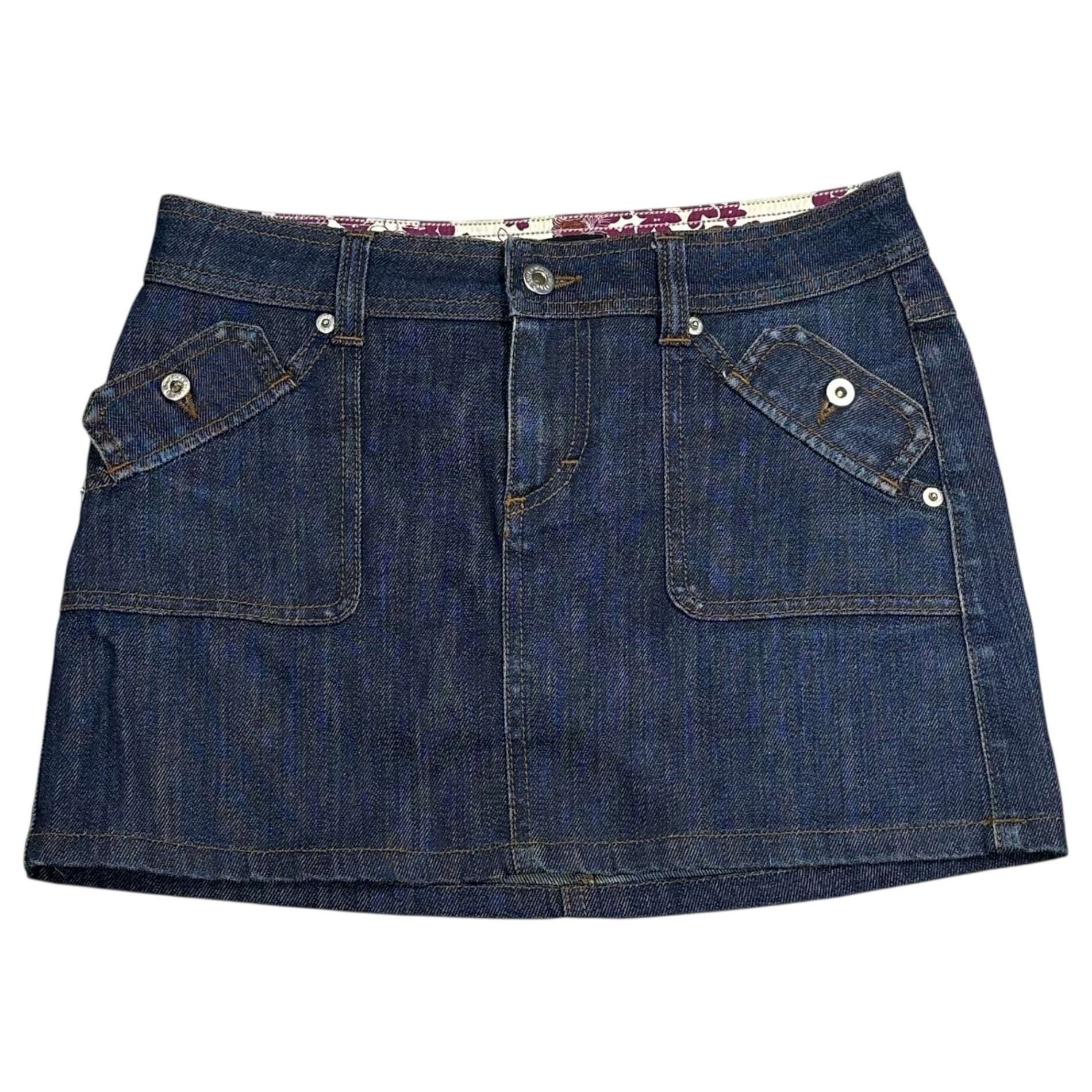 D&G(ディー&ジードルガバドルチェ&ガッバーナ) Gimmick Pocket Denim Mini Skirt ギミック ポケット デニム ミニ スカート SI0331/SD412 24 インディゴ