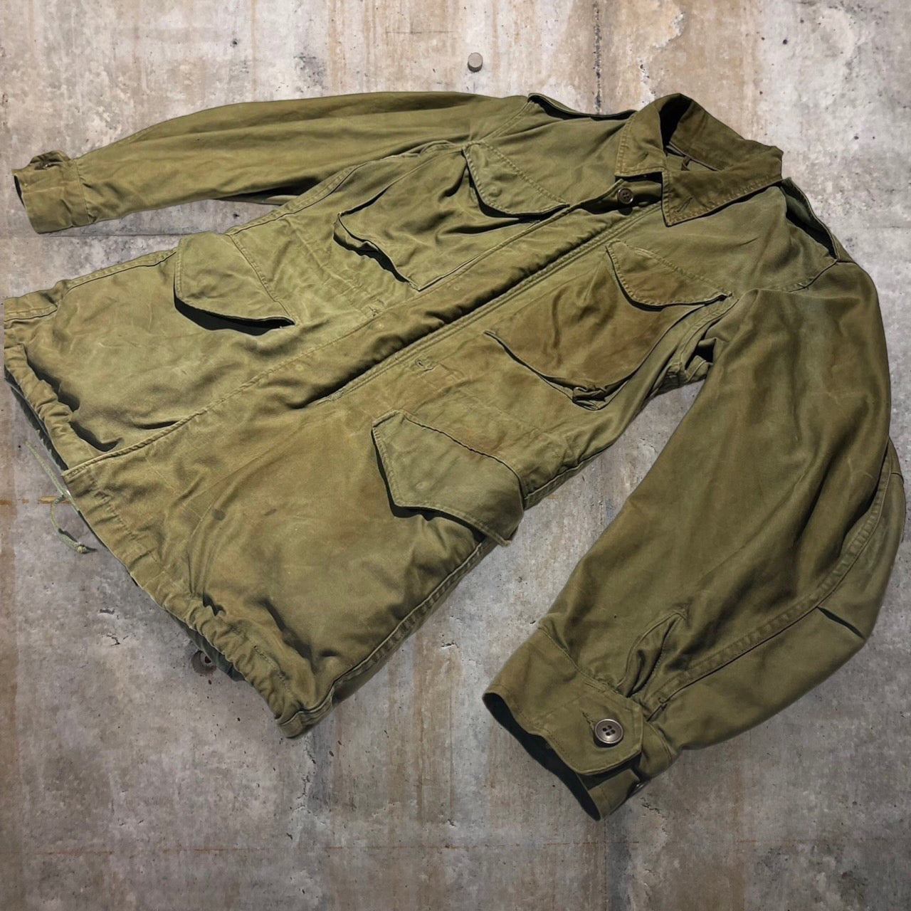 US AMRY(アメリカ軍) 50's M-1951フィールドジャケット MIL-J-11448 XS カーキ 1951年製 M65前身モデル
